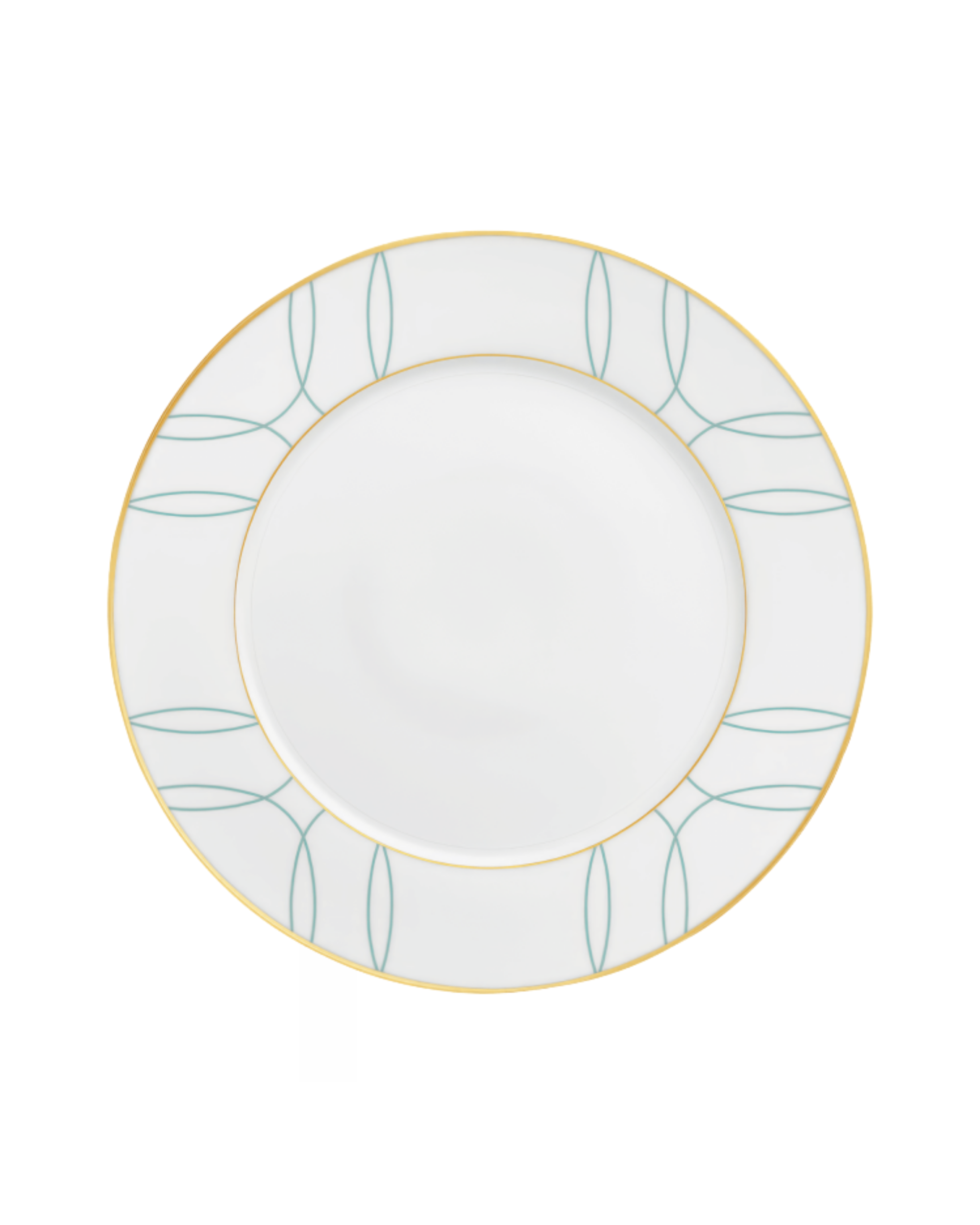 Fürstenberg Porzellan Speiseteller Türkis-Gold CARLO