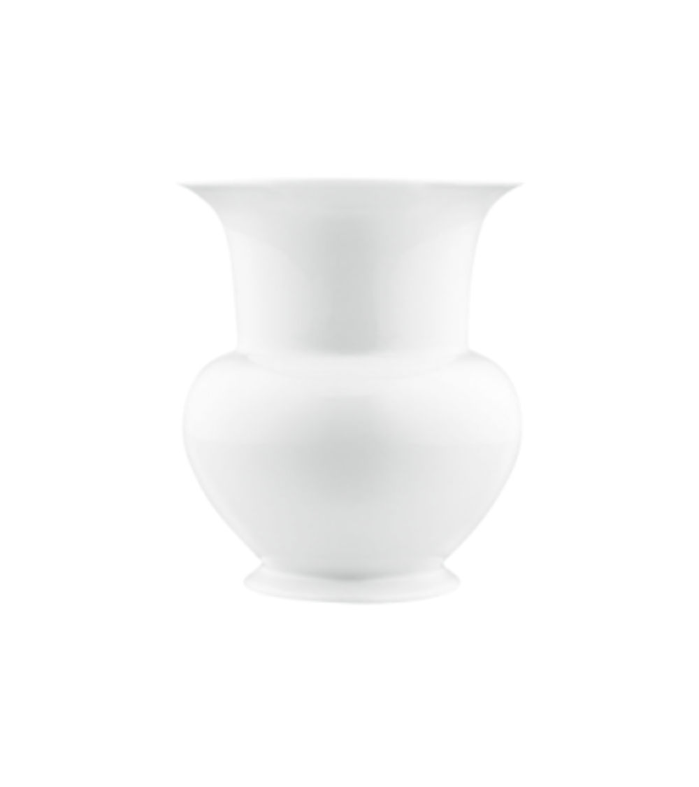 Fürstenberg Vase White "Chubby" (Glossy)