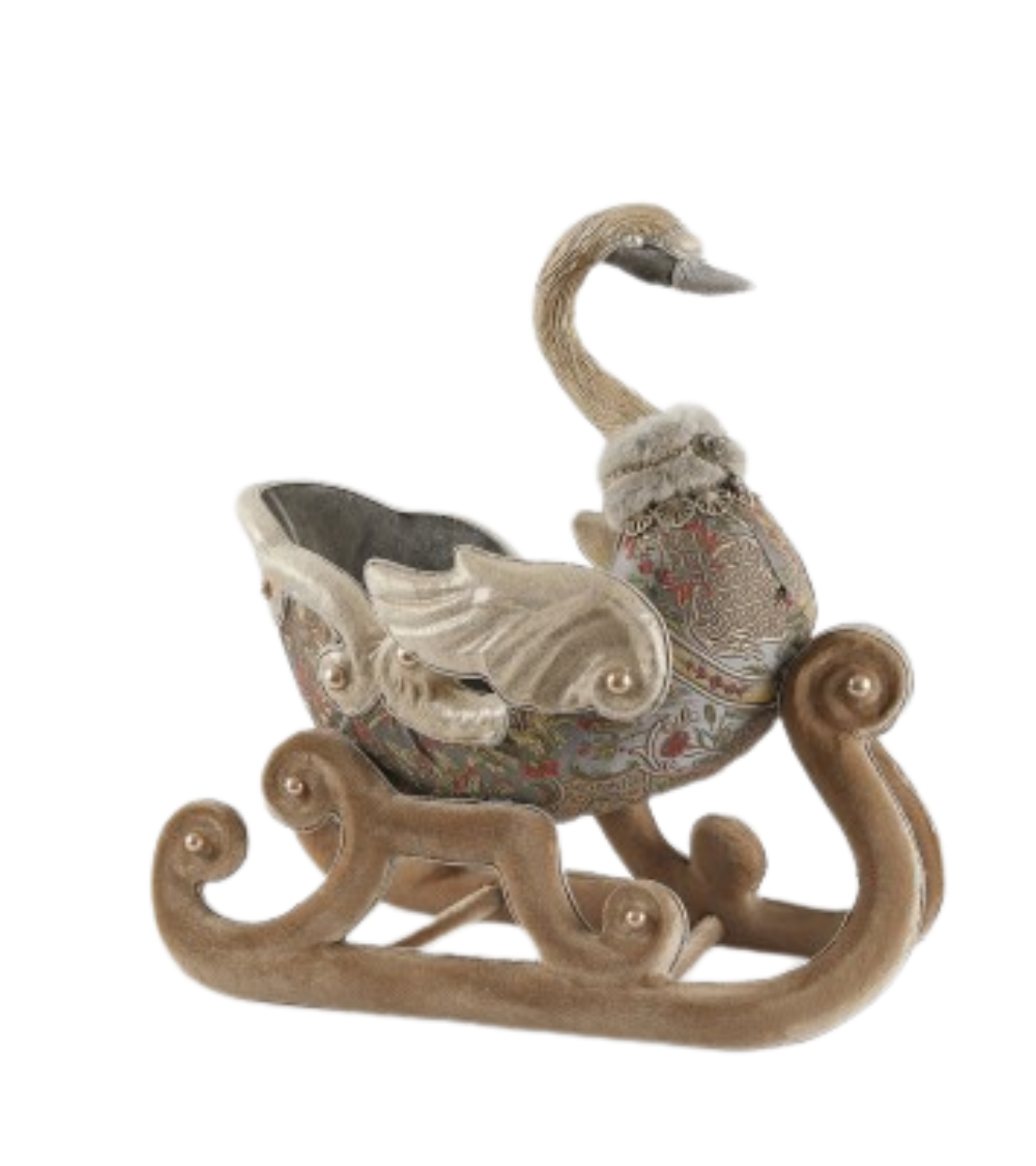 Dekoschlitten „Schwan“