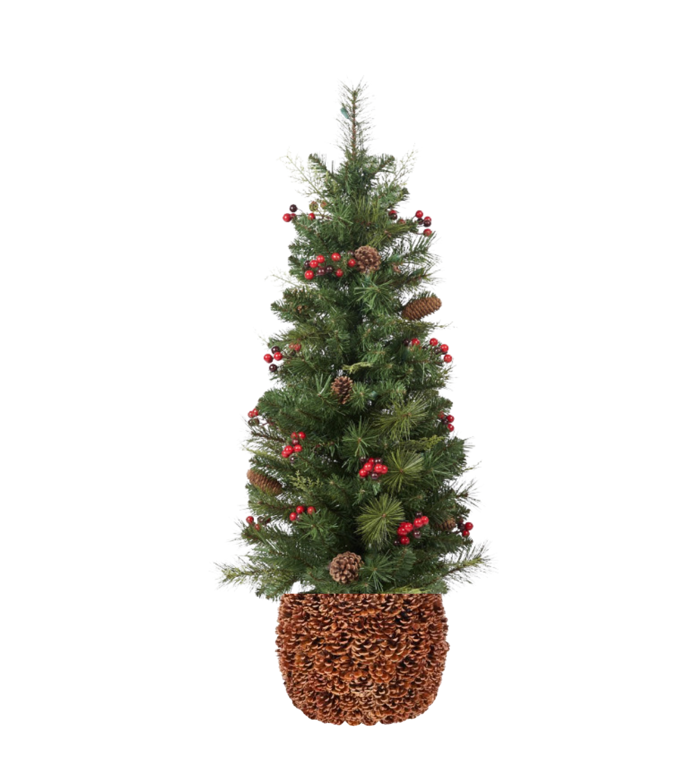 Weihnachtsbaum mit Pinevase