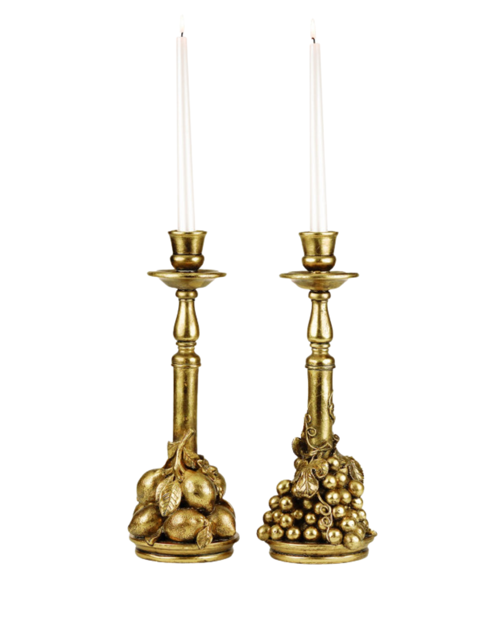 Kerzenständer Trauben und Zitronen (2er Set)