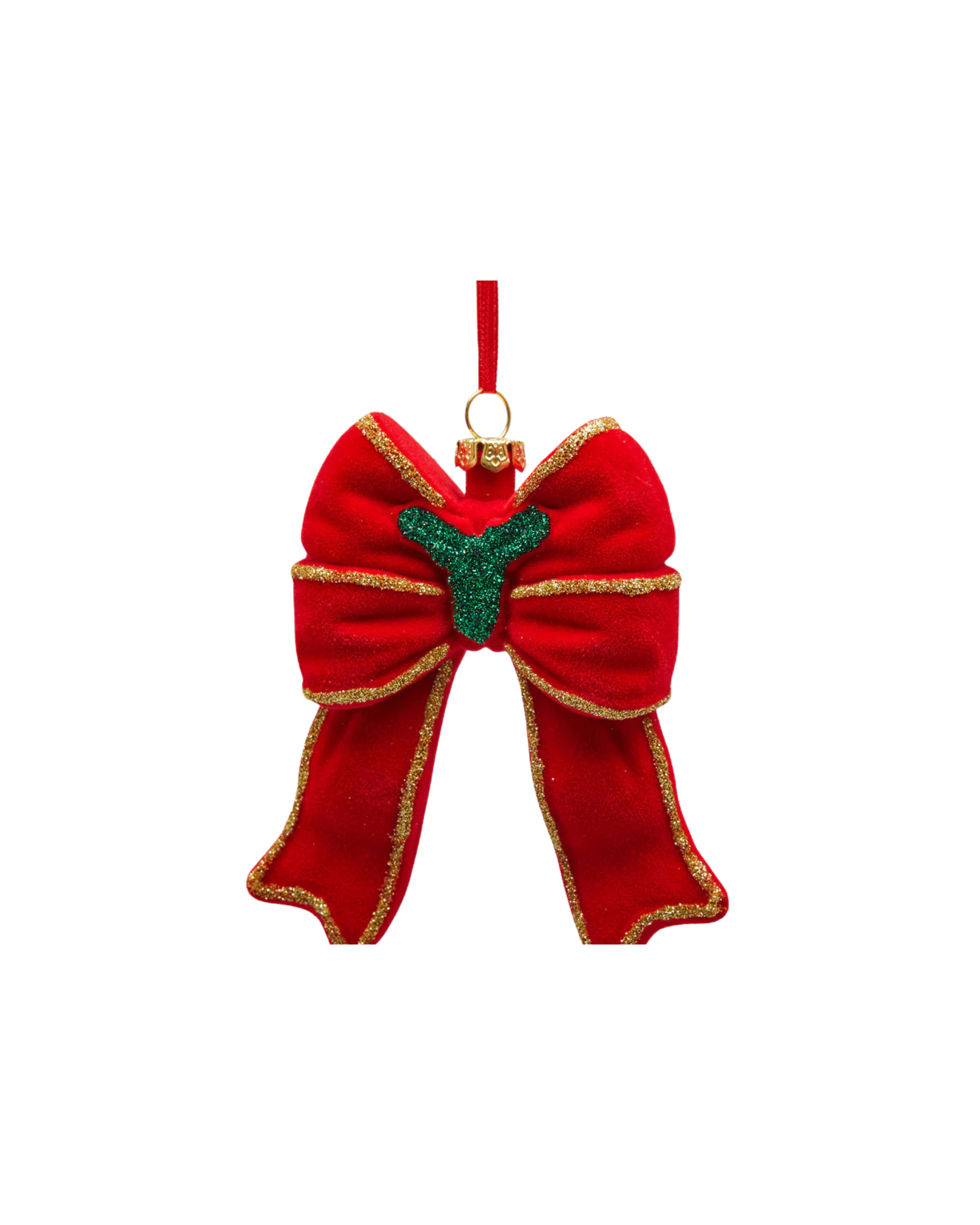 Weihnachtschleife Samt Red