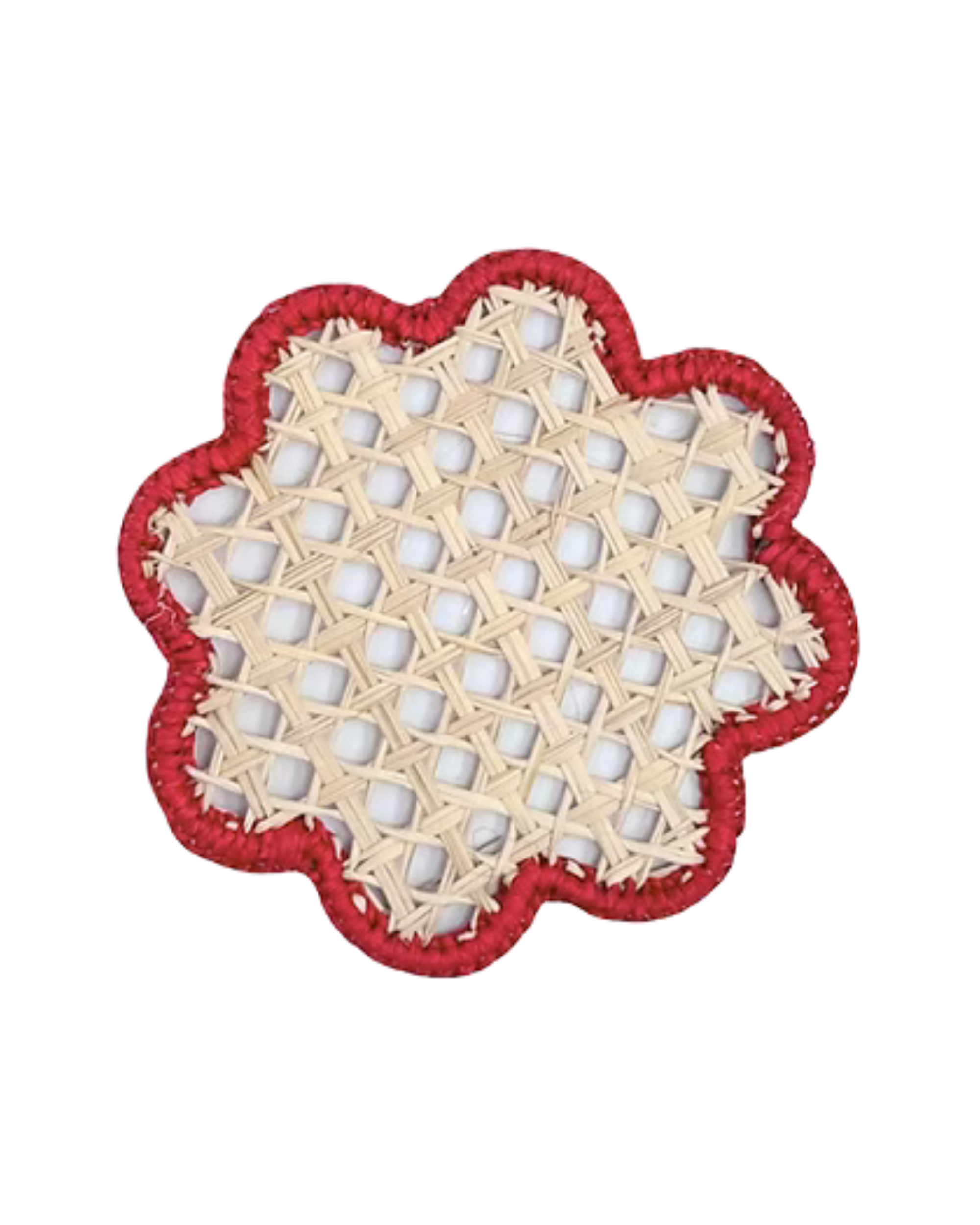 Coro Cora Glas Untersetzer rot (Set 8)