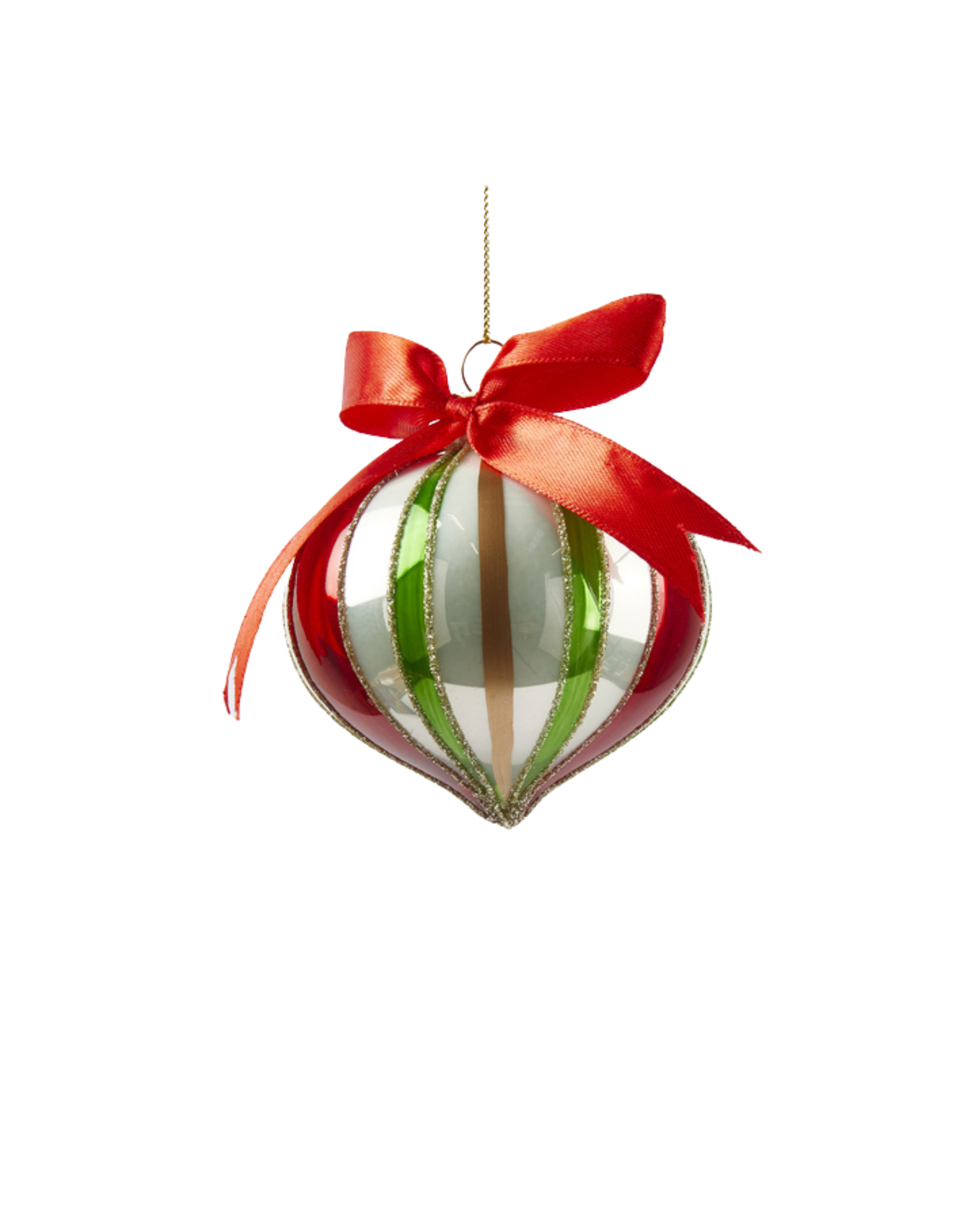 Weihnachtskugel Stripe Small