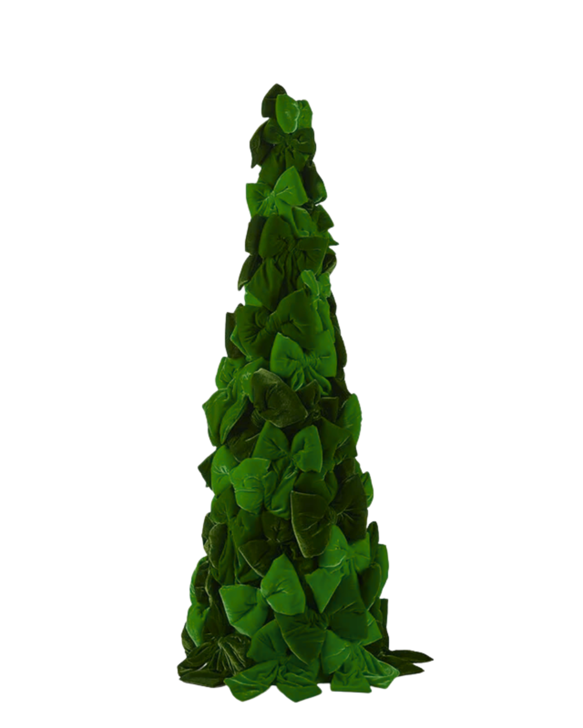 Velvet Bow Tree Green Large