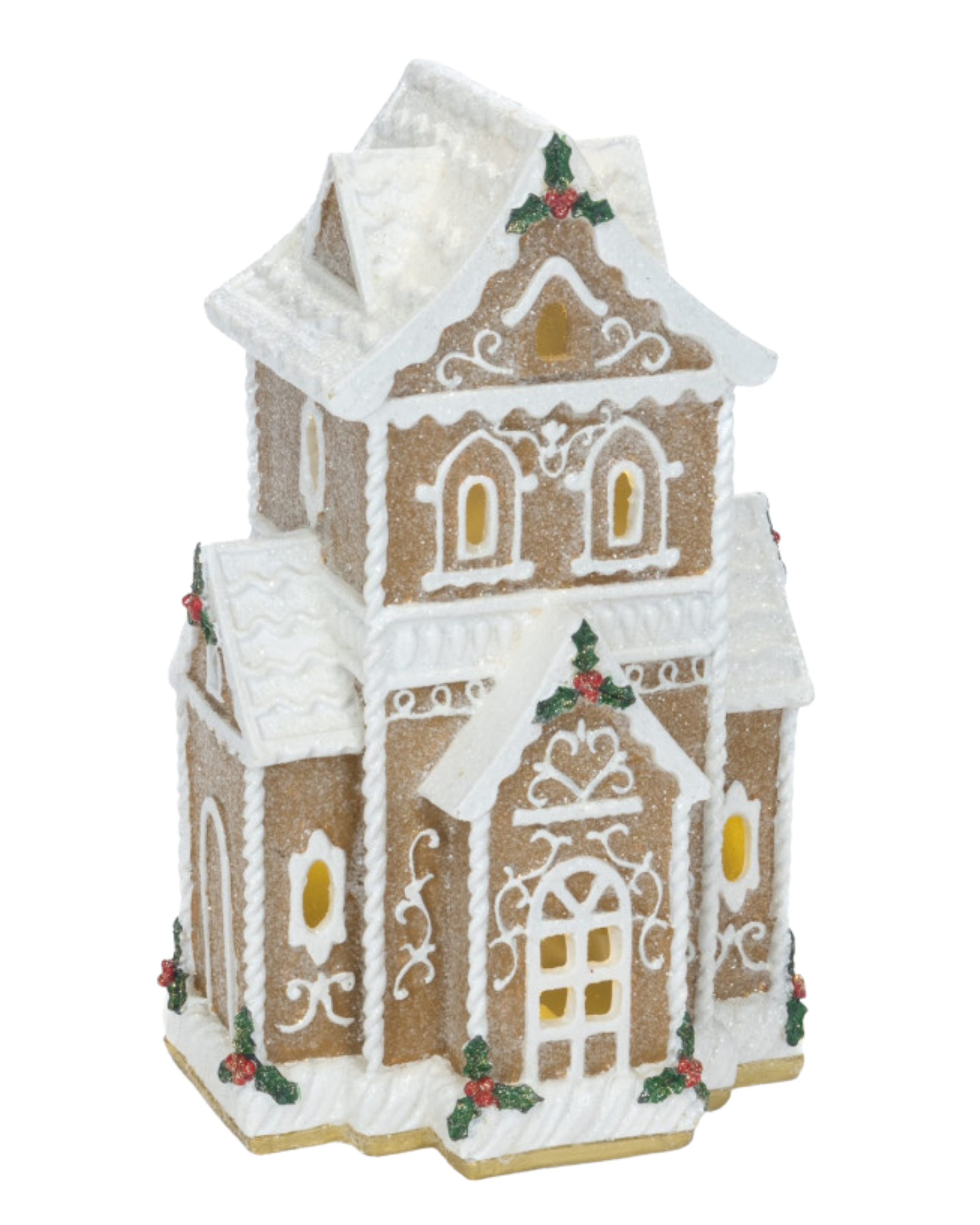 Gingerbread House beschneit mit LED