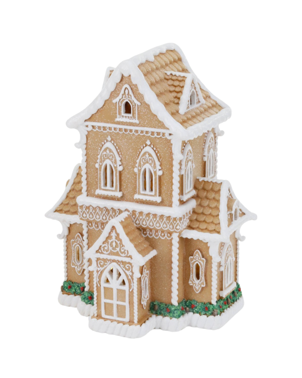Lebkuchenhaus mit LED, 36cm