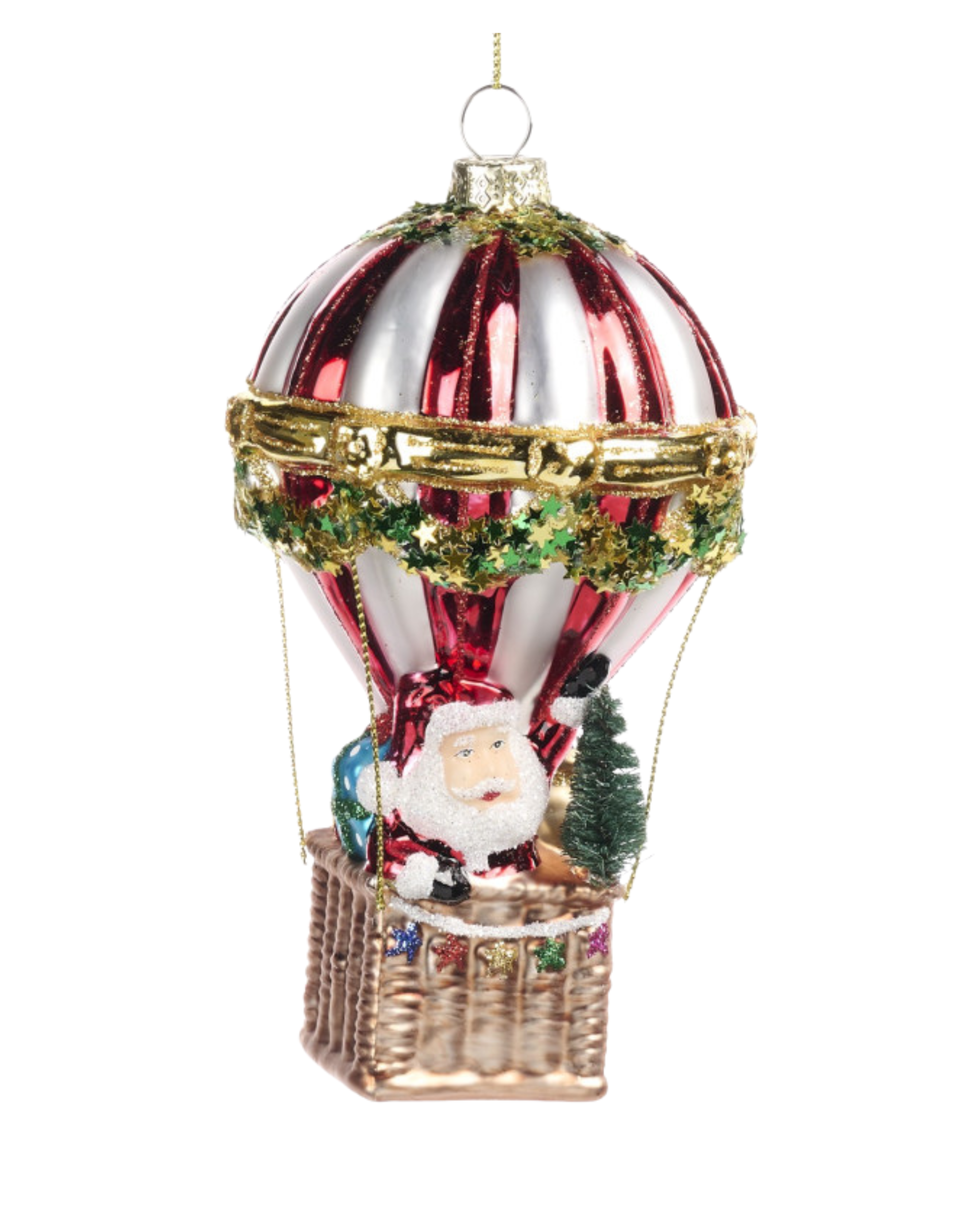 Weihnachtskugel Heißluftballon