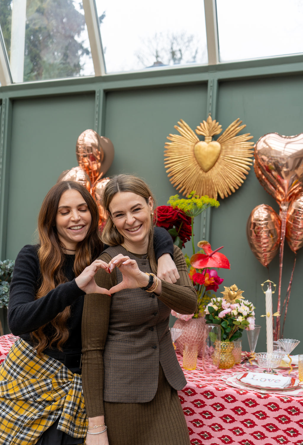 Borosilikatglas Dessertglas Rosa-Gelb, 2er Set