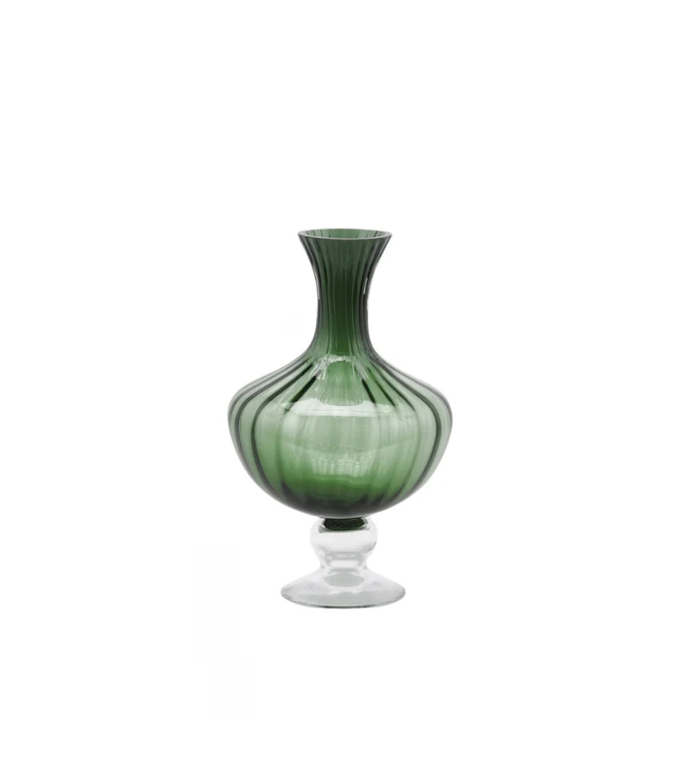 Green glass vase (small)