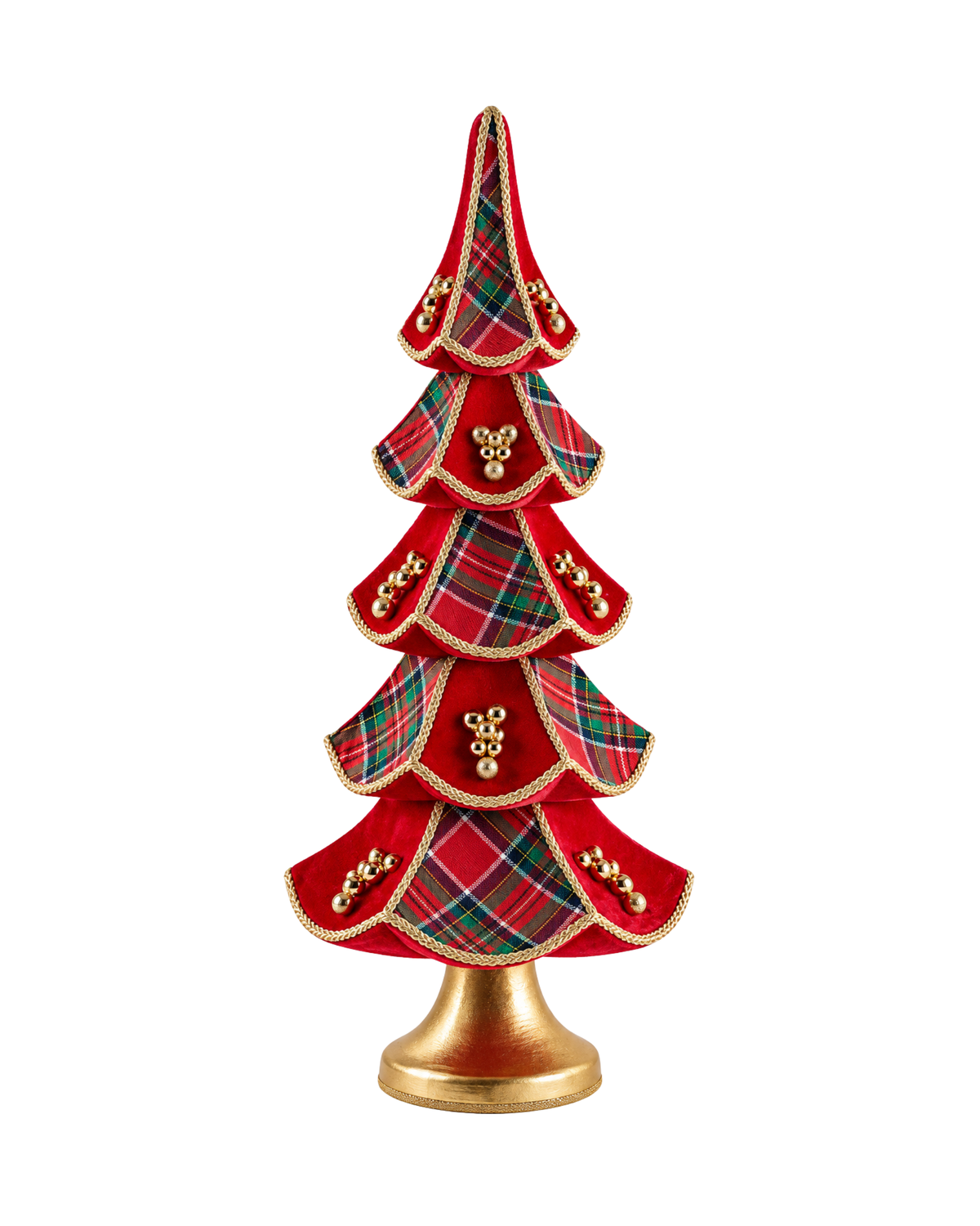 Weihnachtsbaum Tartan Rot, 75 cm