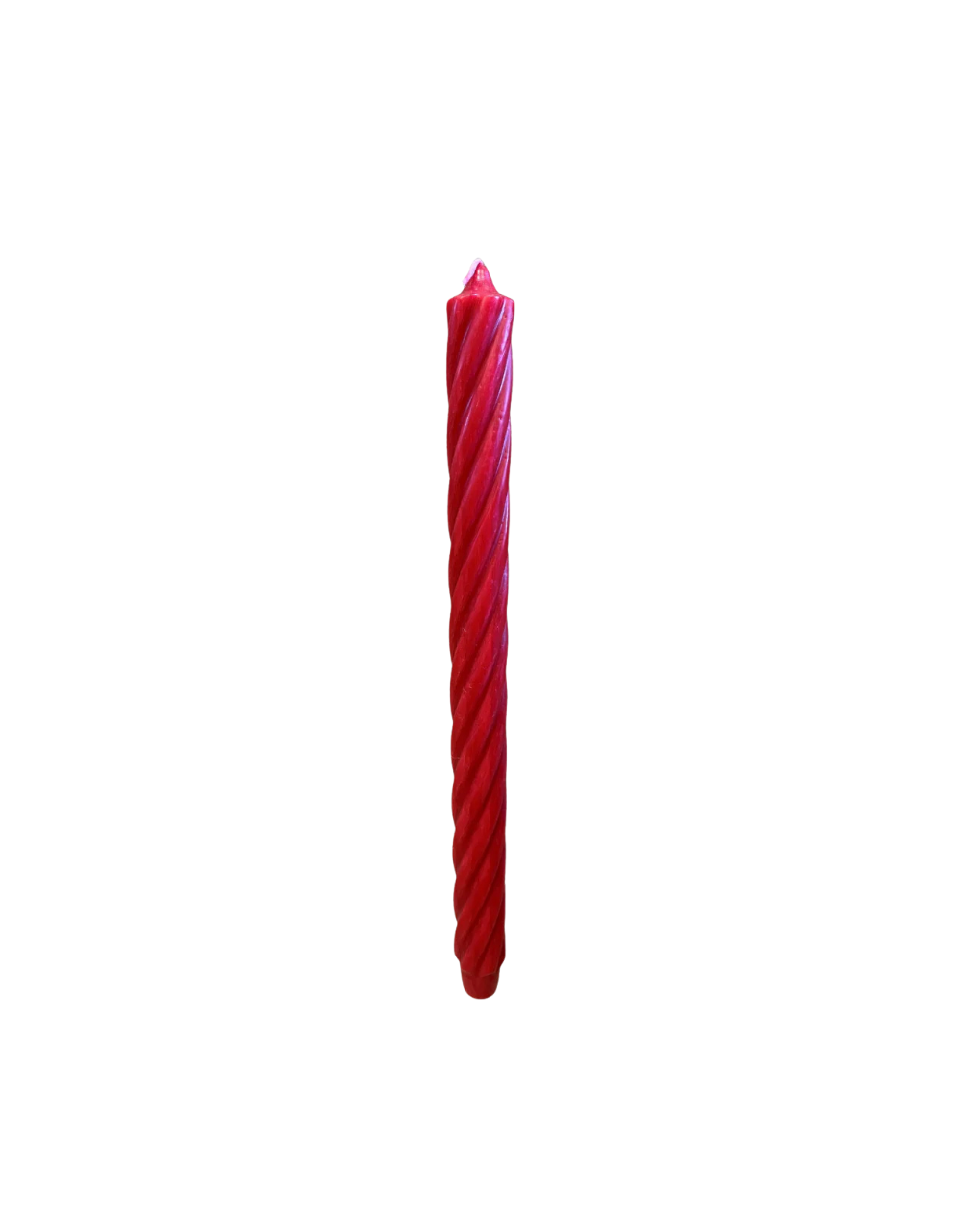 Stabkerze gedreht rot