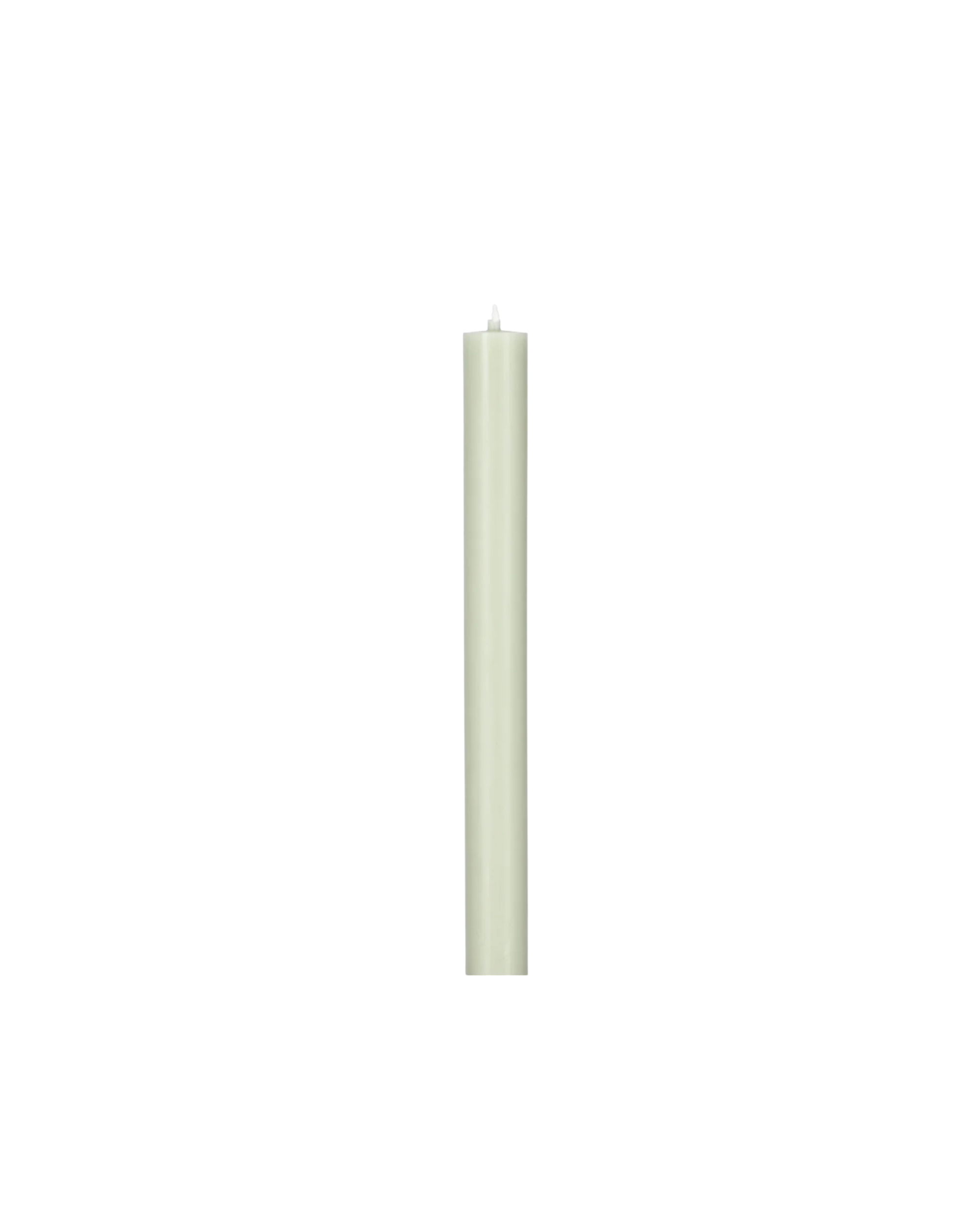 Mint taper candle