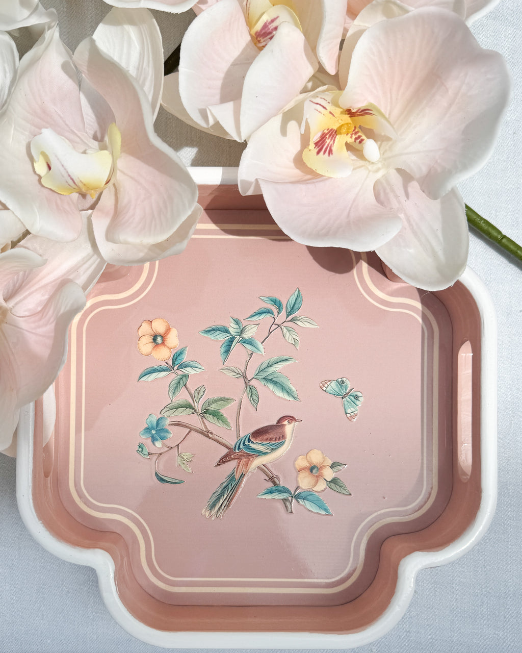 Chinoise Tray 2er Set Hellblau / Rosa