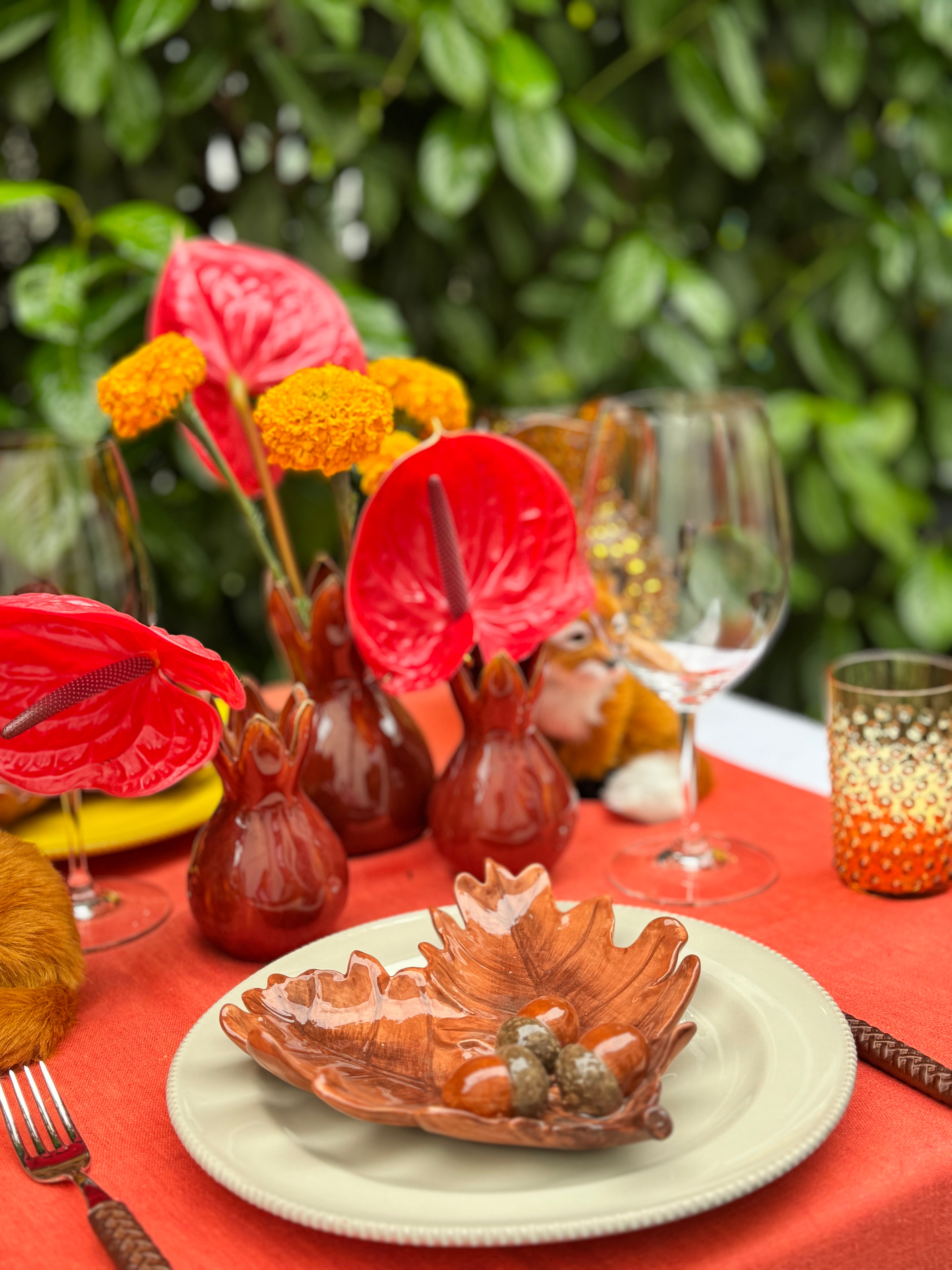 Zwiebelvase Granatapfel Set