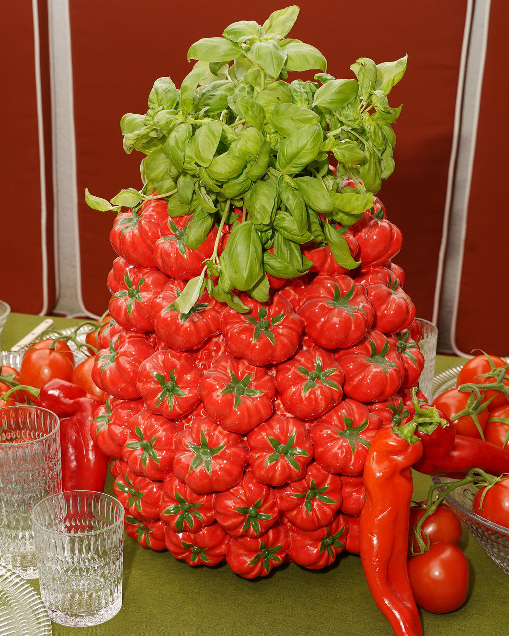 Tomato Chakra Vase Large