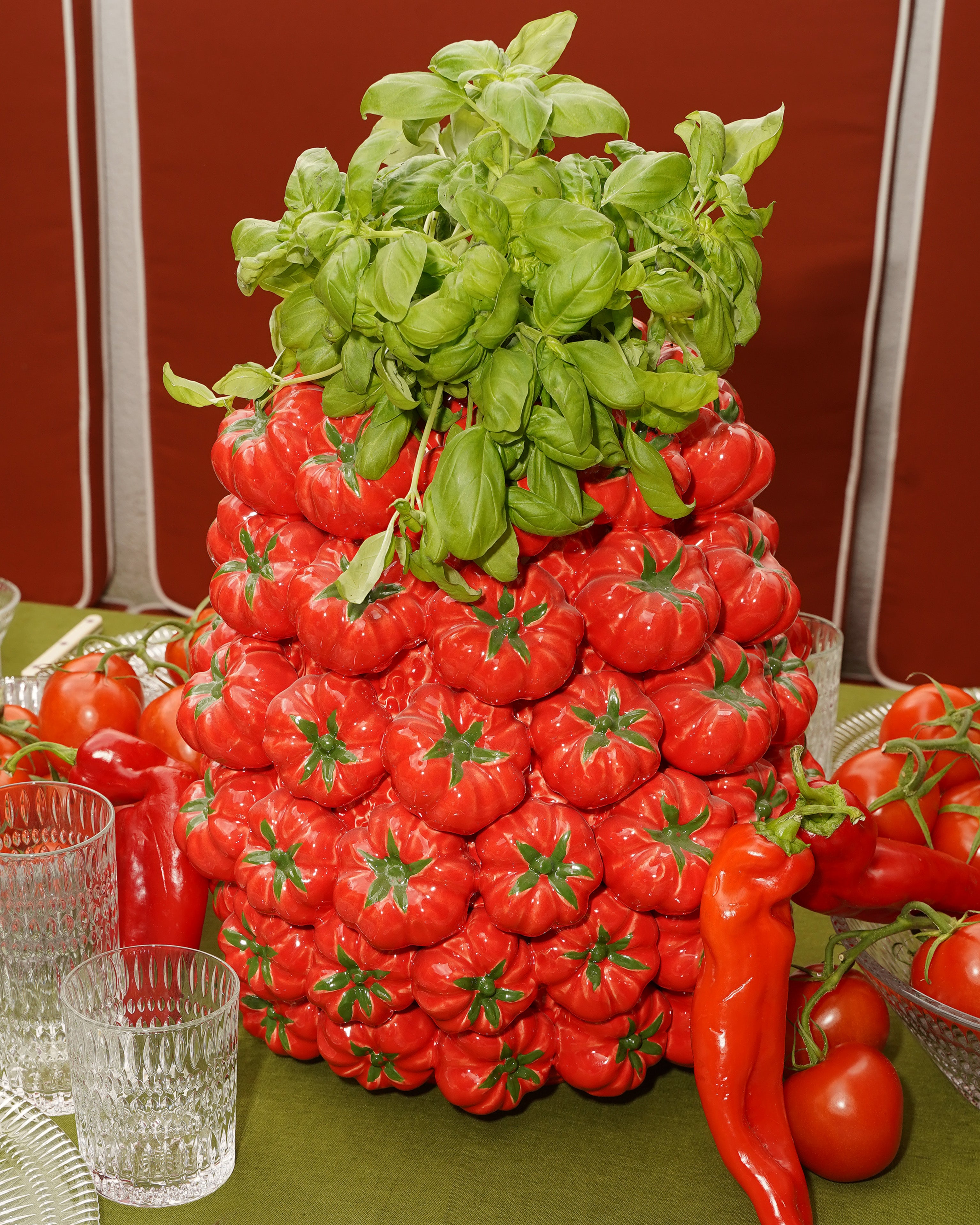 Tomato Chakra Vase Large
