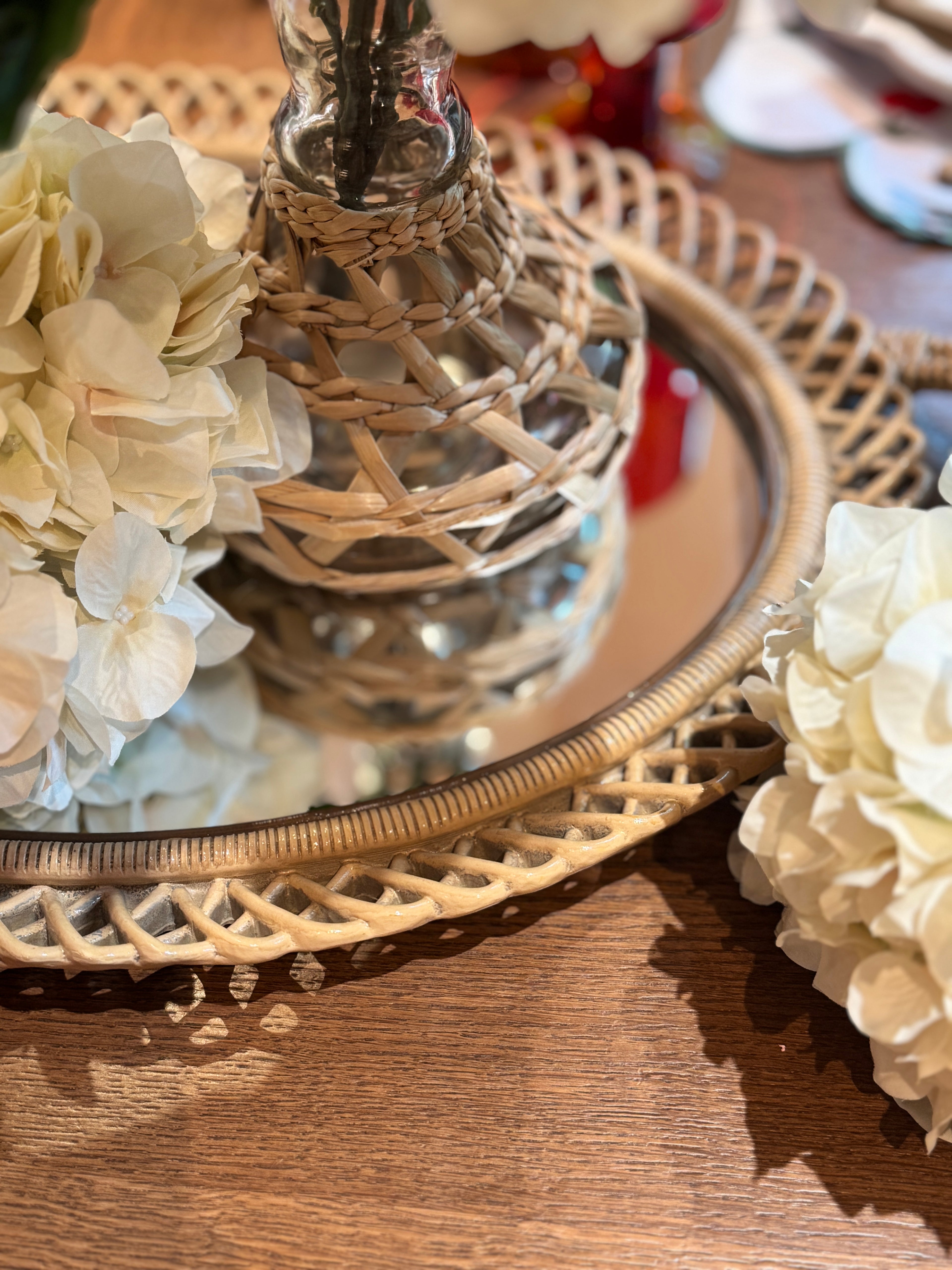 Rattan Tablett Oval