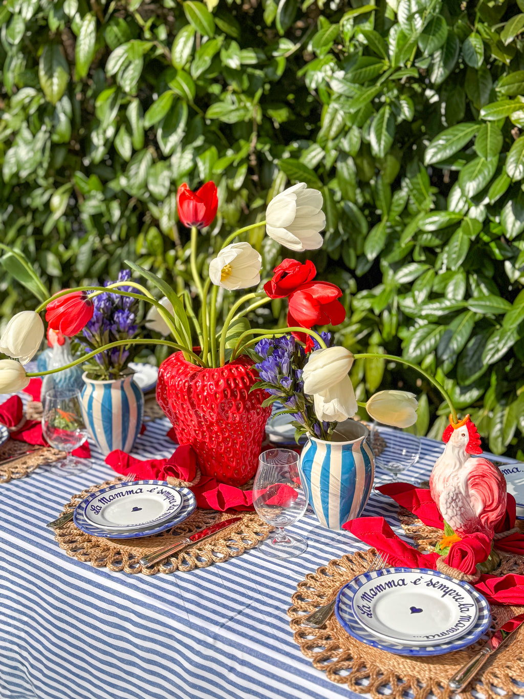 Rooster Vases 2er Set