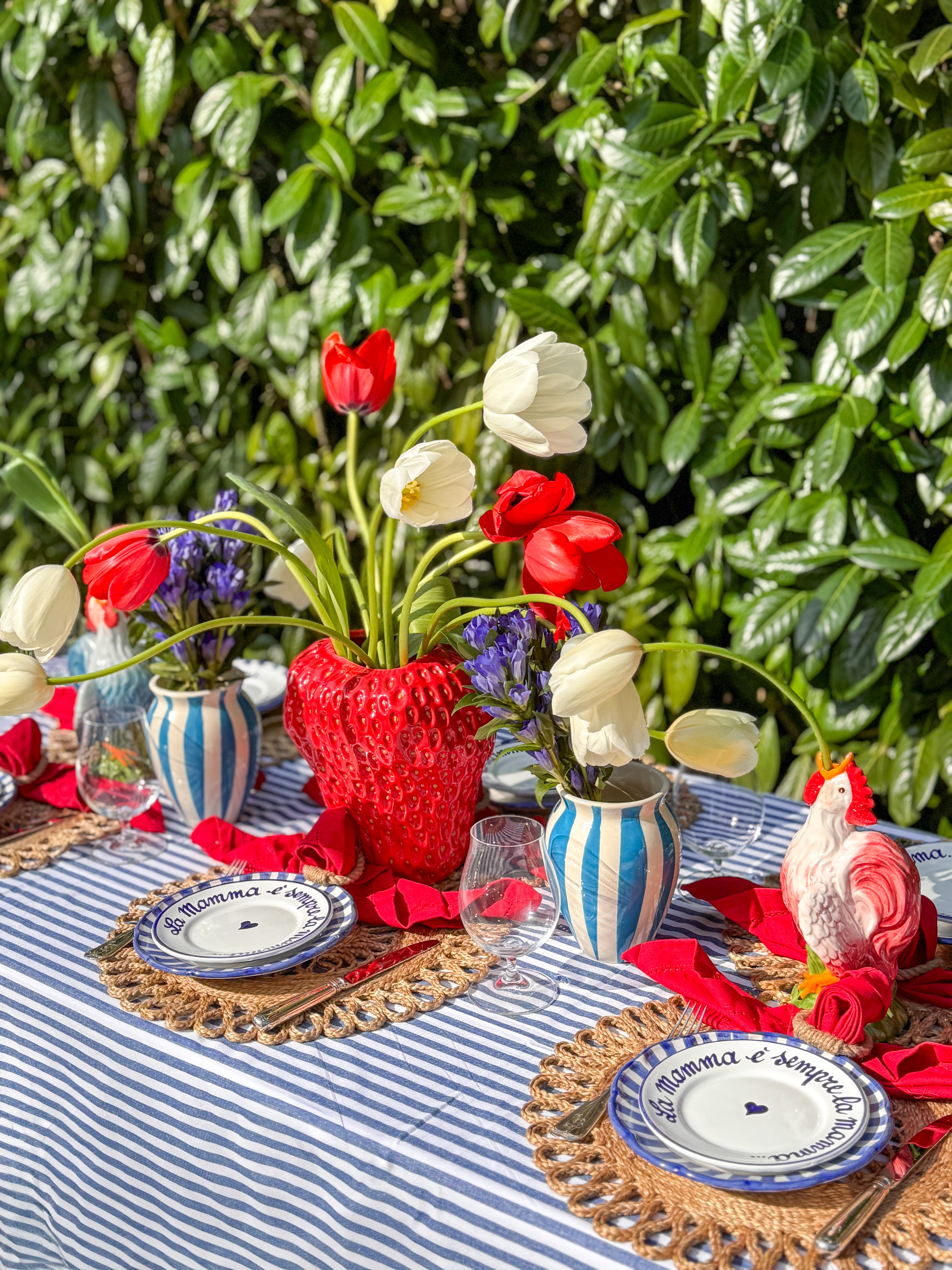 Rooster Vases 2er Set