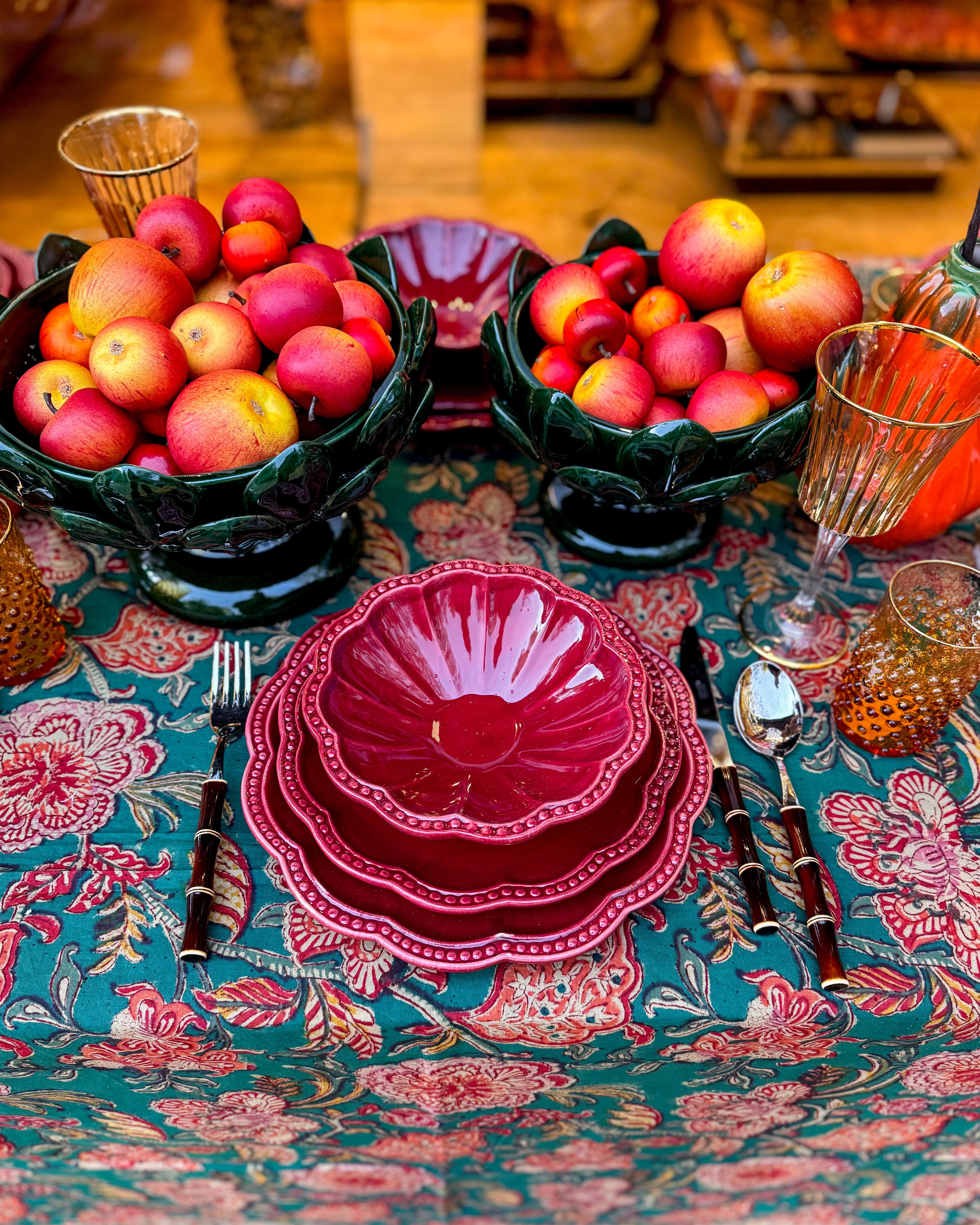 Forest Green Tablelinen