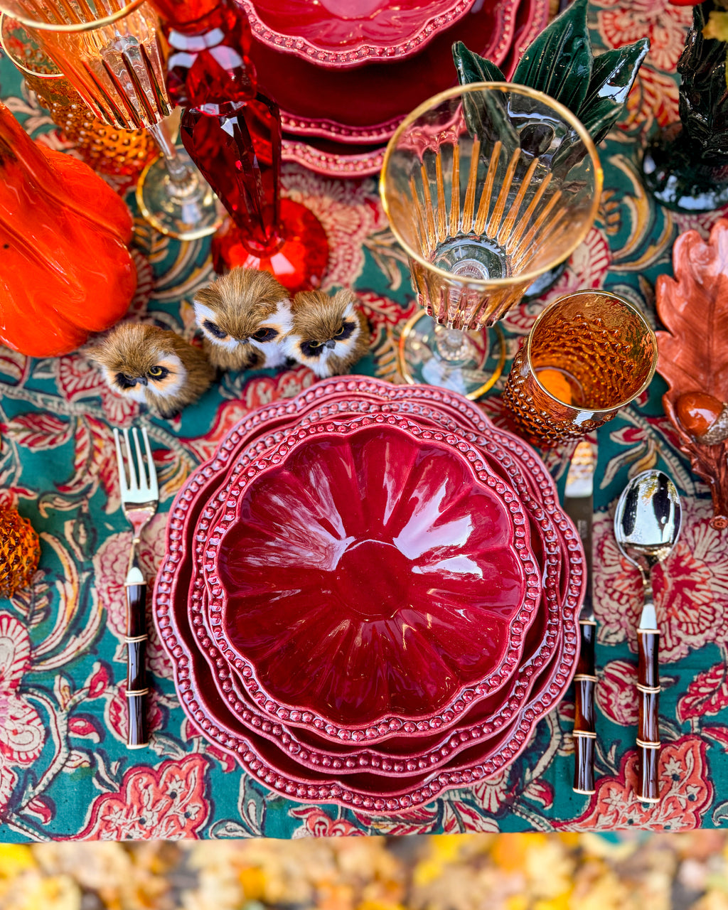 Teller Set "VINO ROSSO" 3-teilig