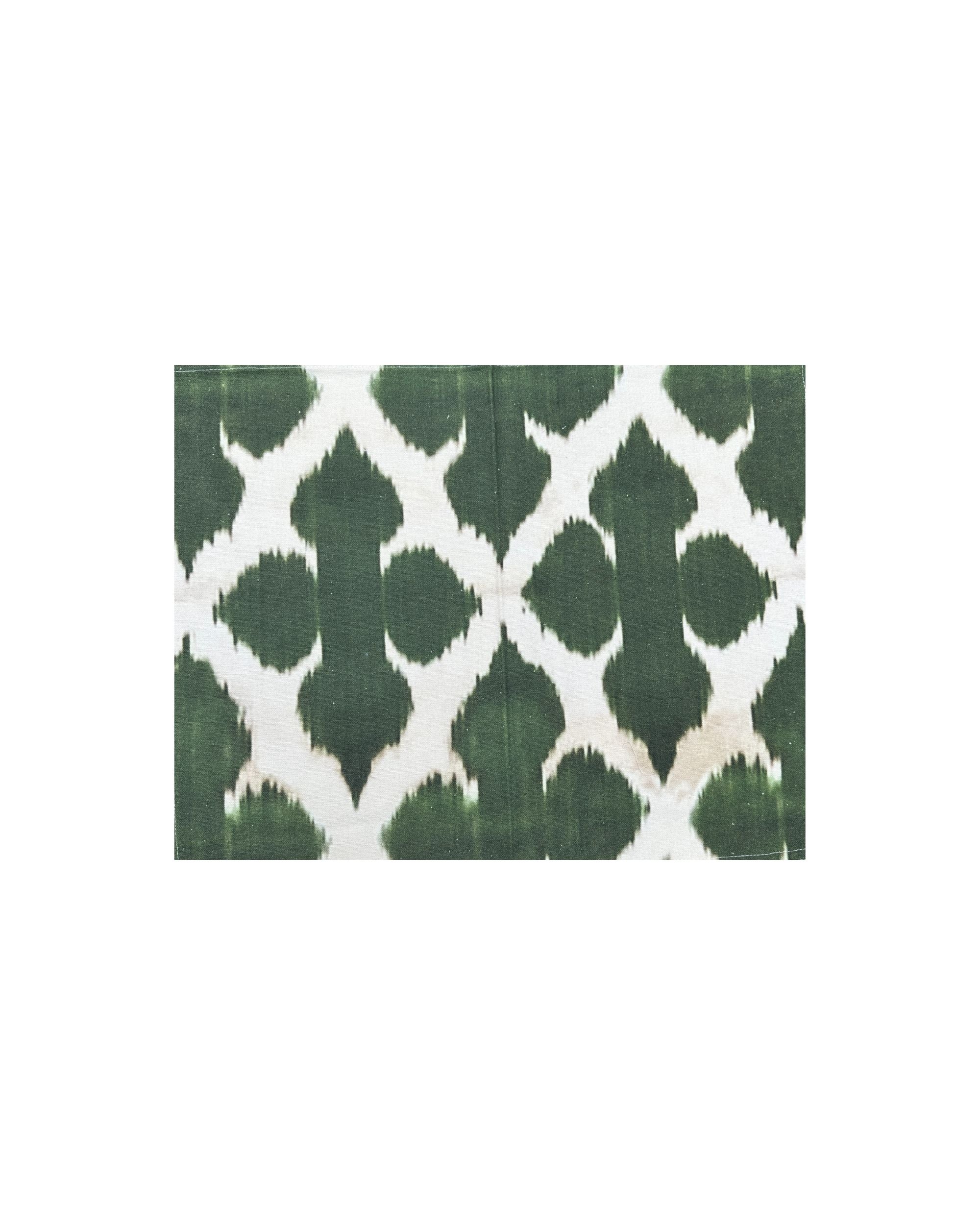 Tischsets bedruckt Grün/Weiß (4er Set)