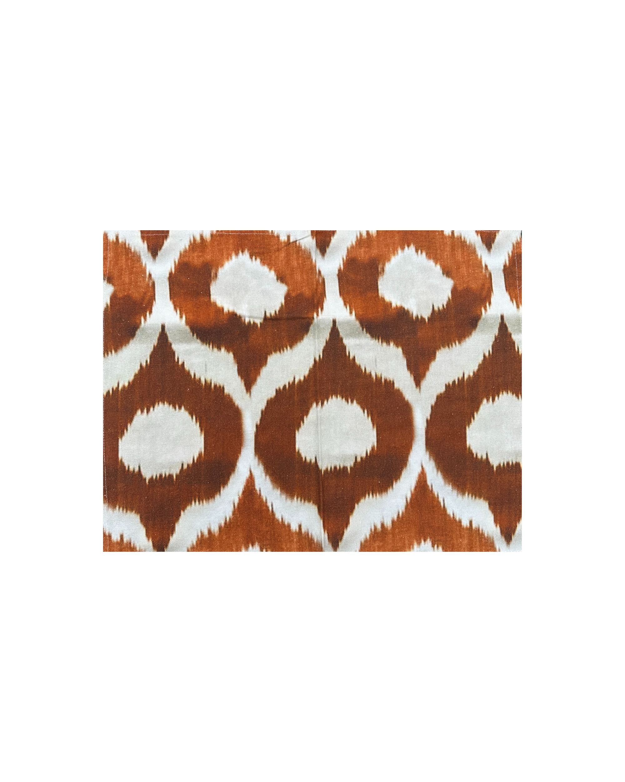 Tischsets bedruckt Karamel/Weiß (4er Set)