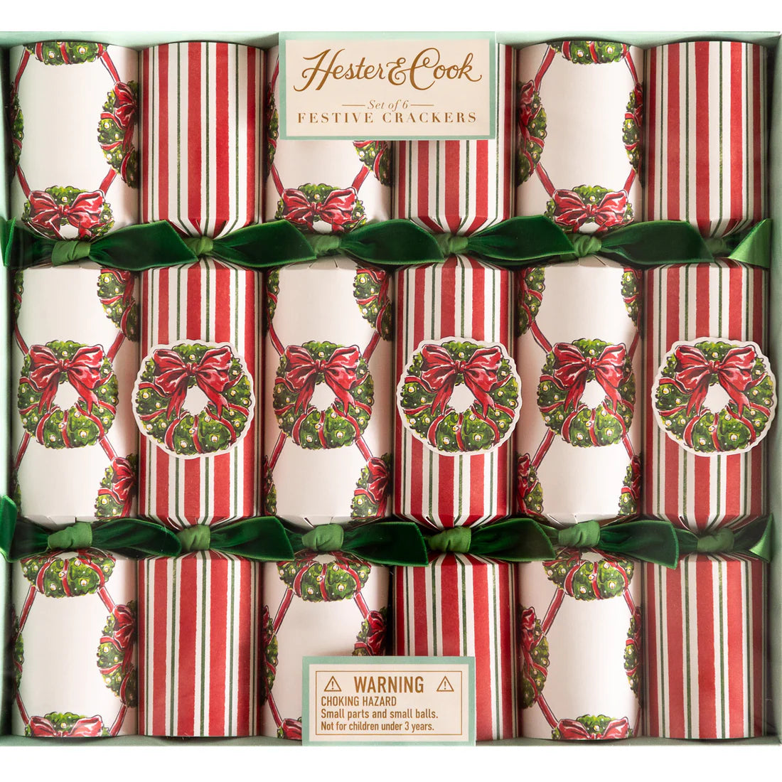 Festive Crackers Wreath (Set of 6)