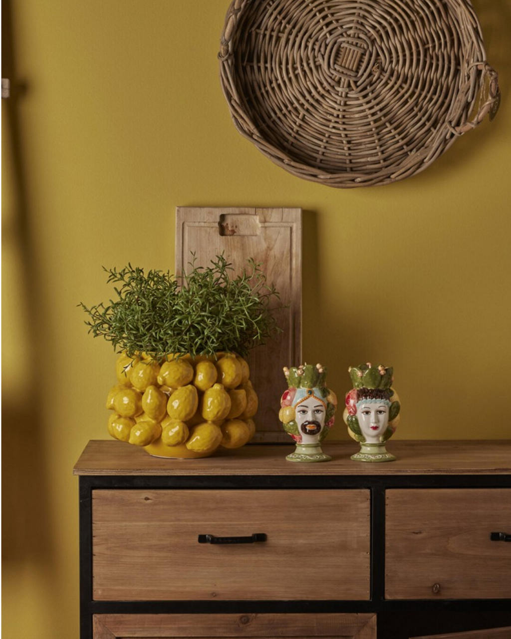 Keramikvase Chakra Zitrone