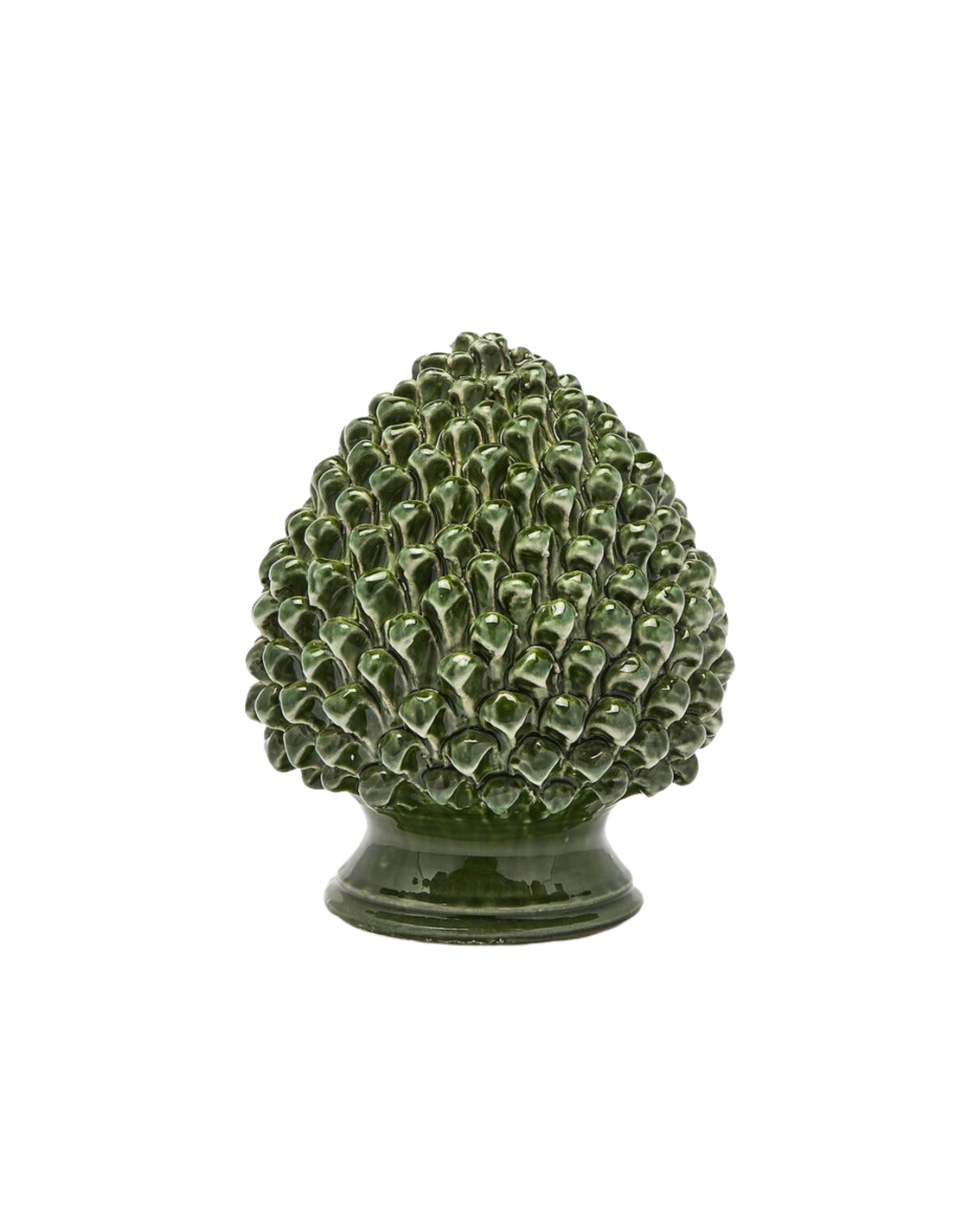Keramik Pine Cone Grün Medium