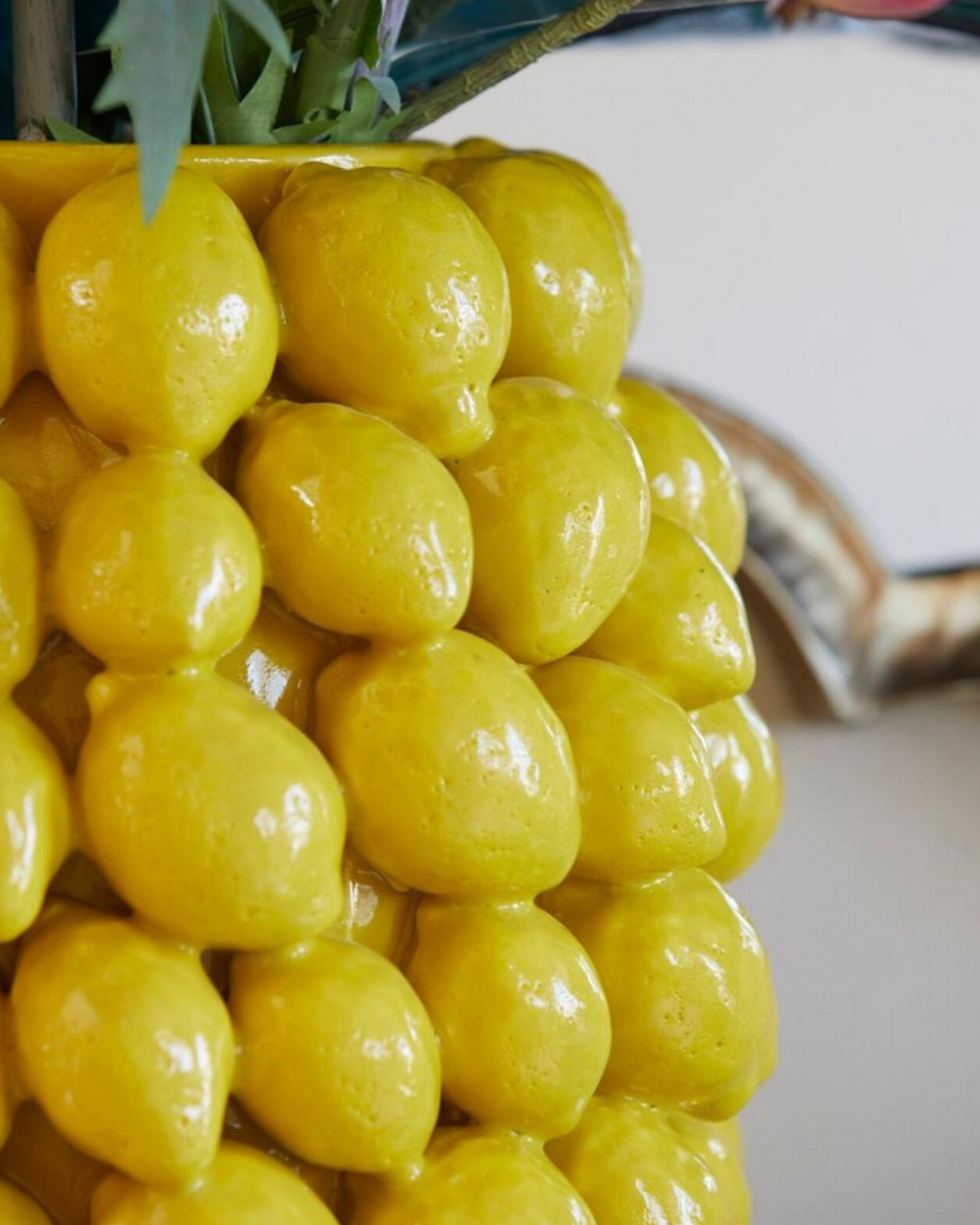 Keramikvase Chakra Zitrone Extra Large