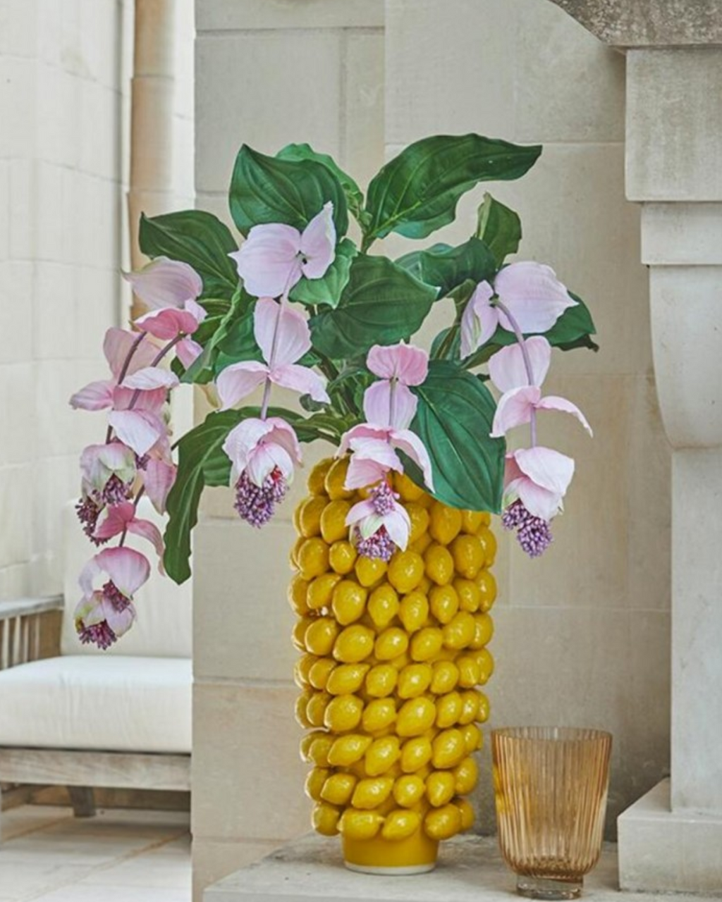 Keramikvase Chakra Zitrone Extra Large