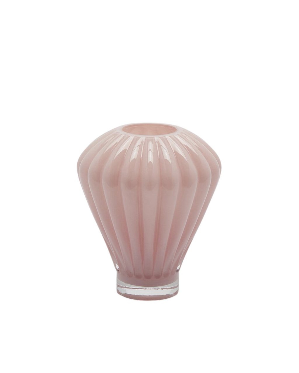 Glasvase Diamant Rosa Medium