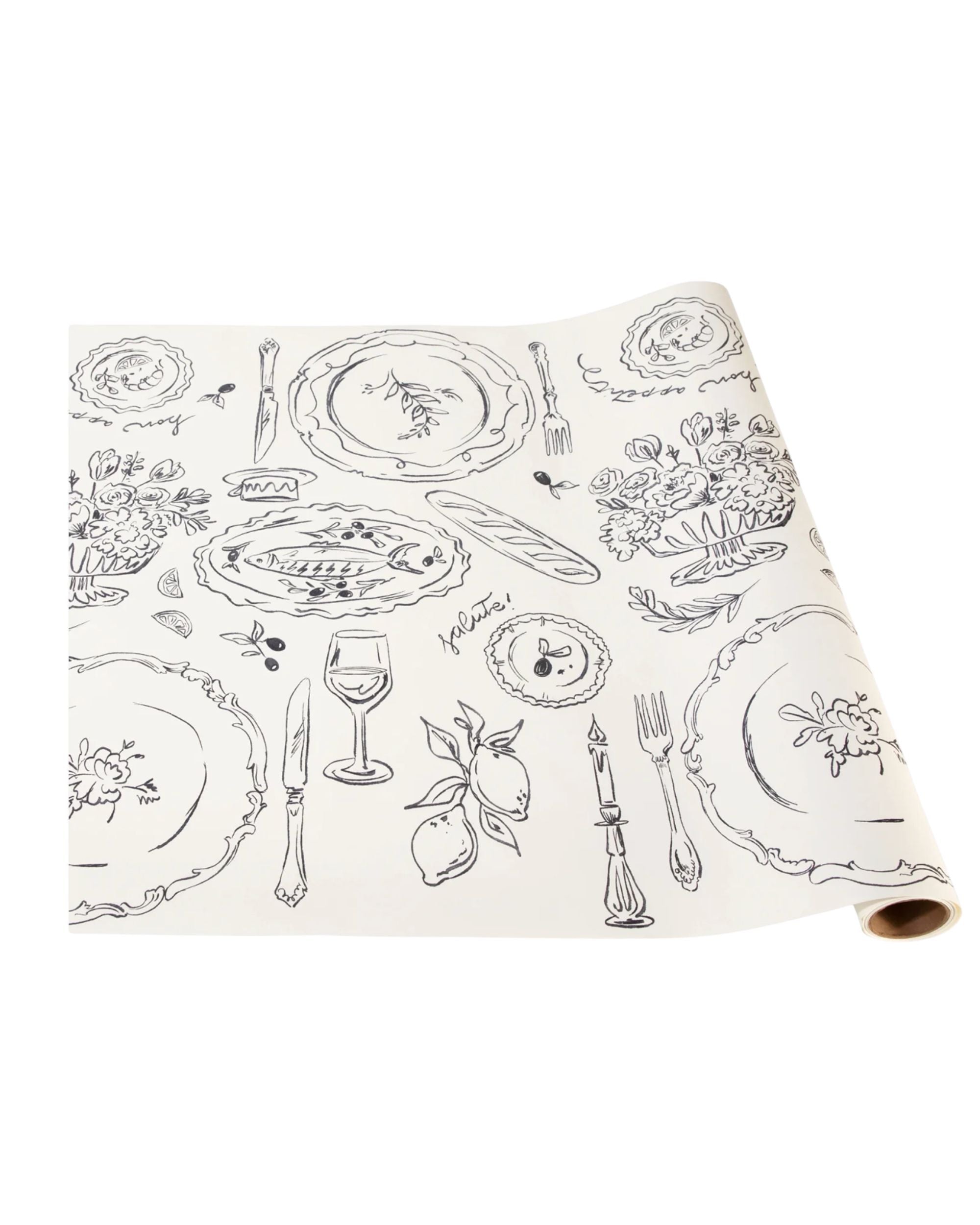 Papier Tischläufer Party