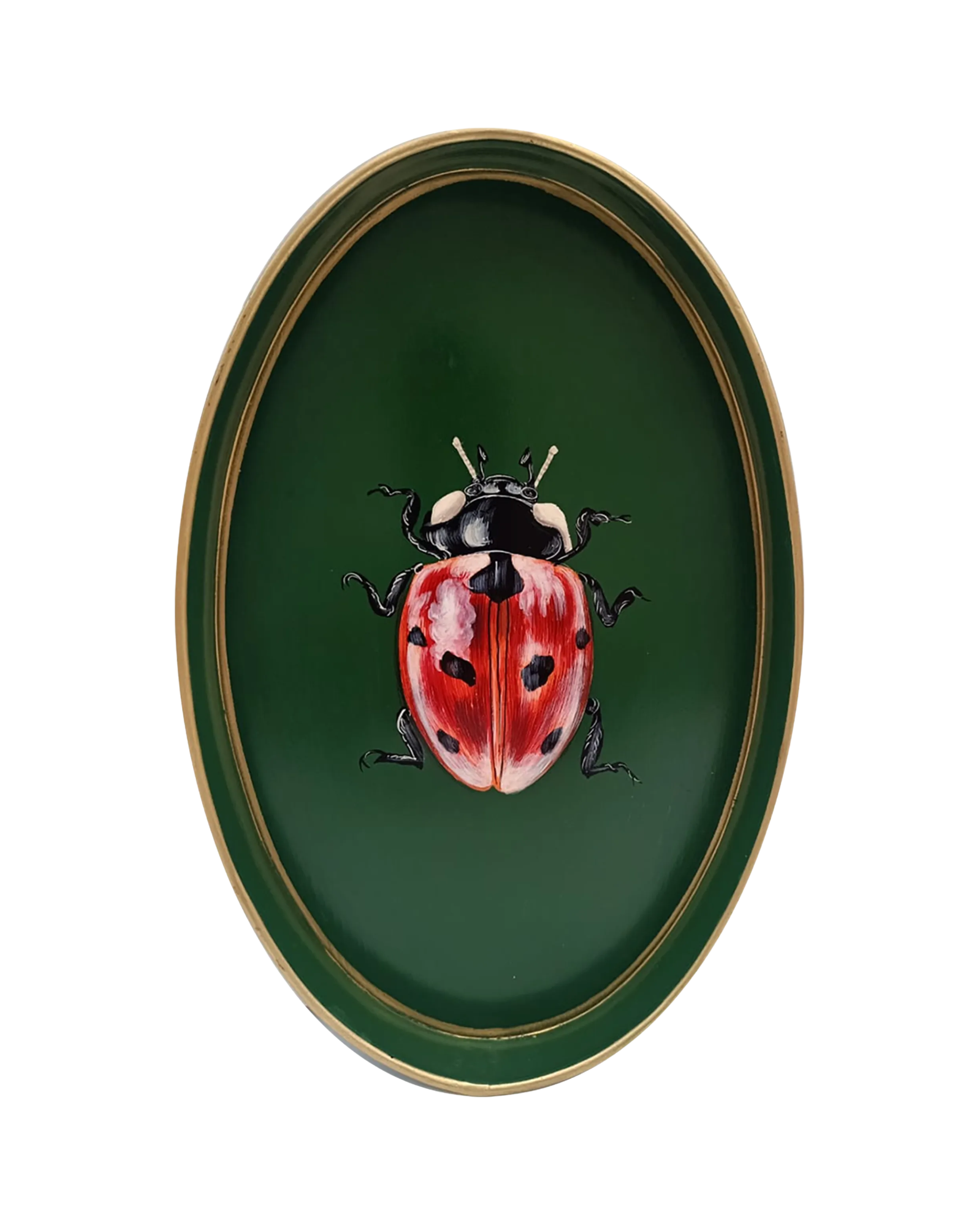 Ladybug Iron Tray Handpainted