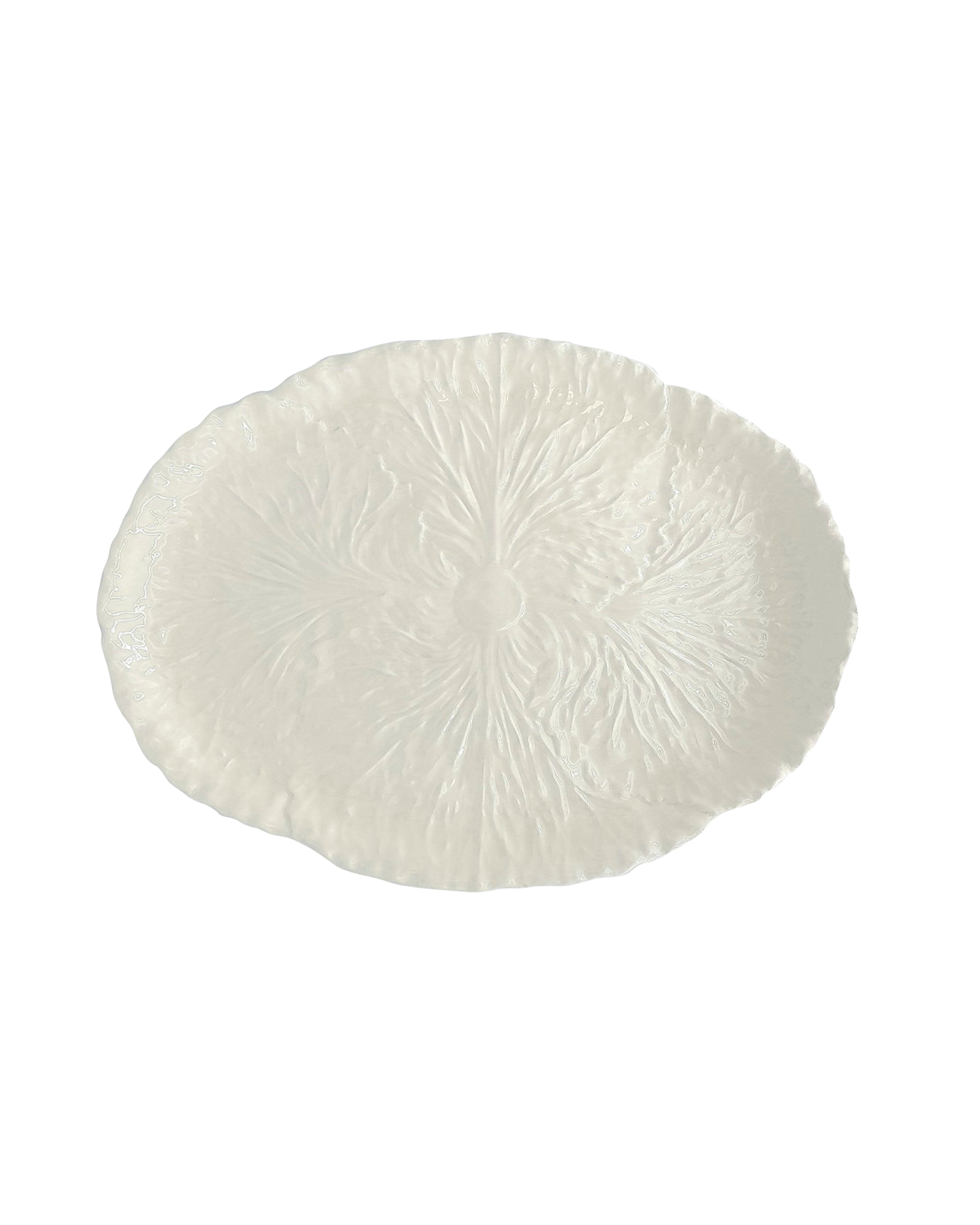 Radicchio Ceramic Platter White