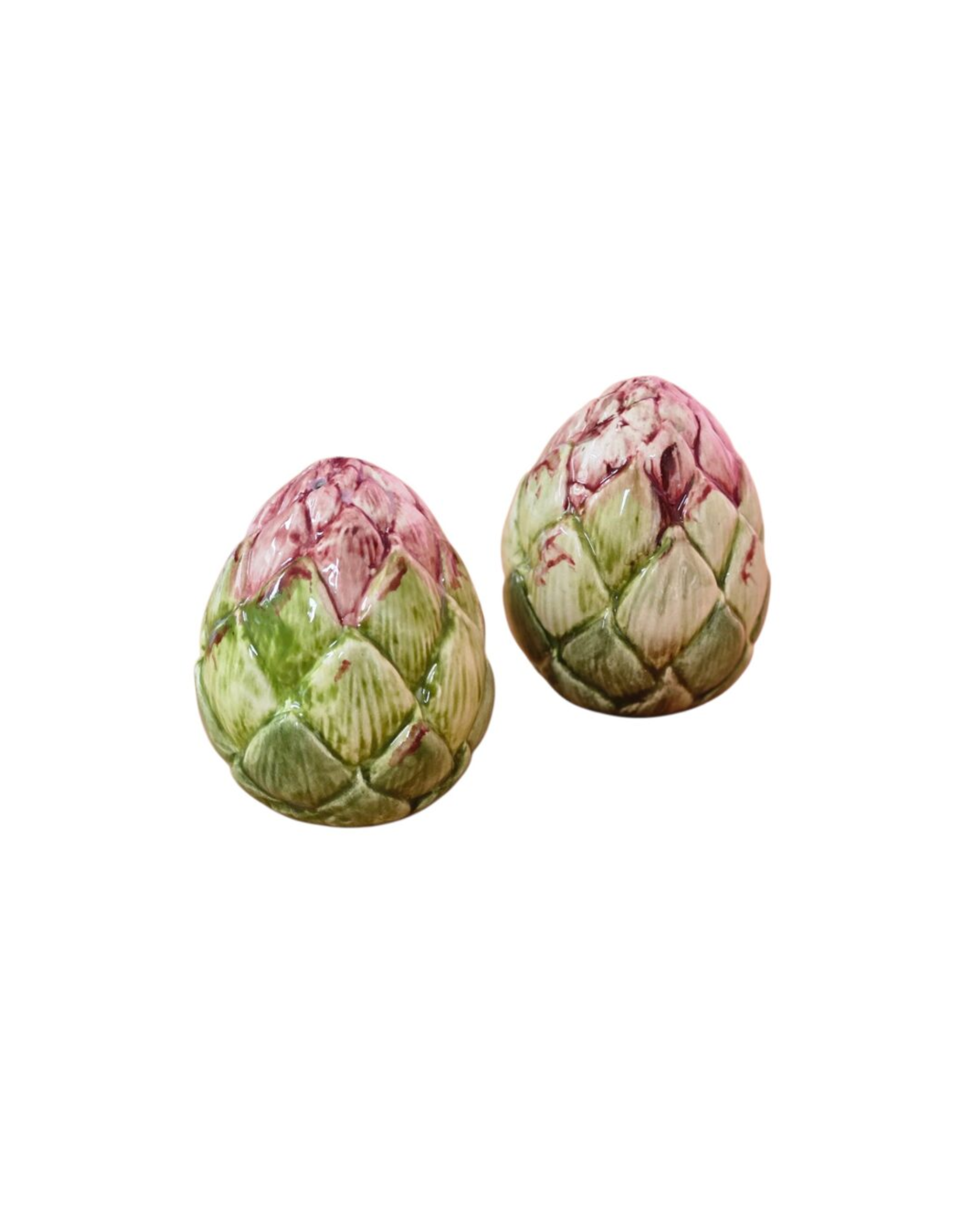 Artischocken-Keramik Salz- & Pfefferstreuer