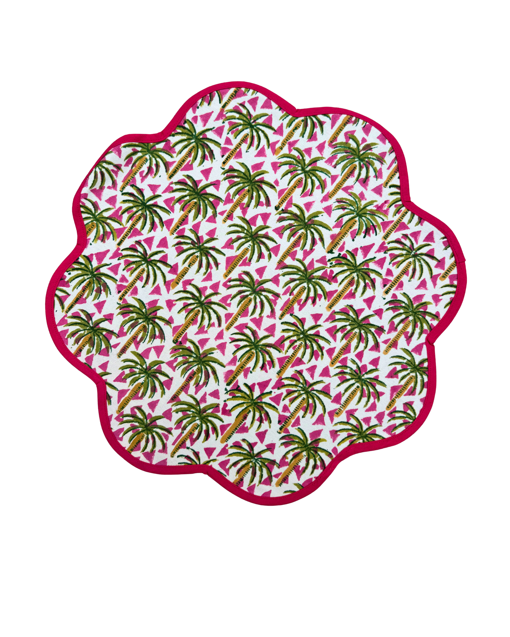 Ikat Tischsets Palme (4er Set)