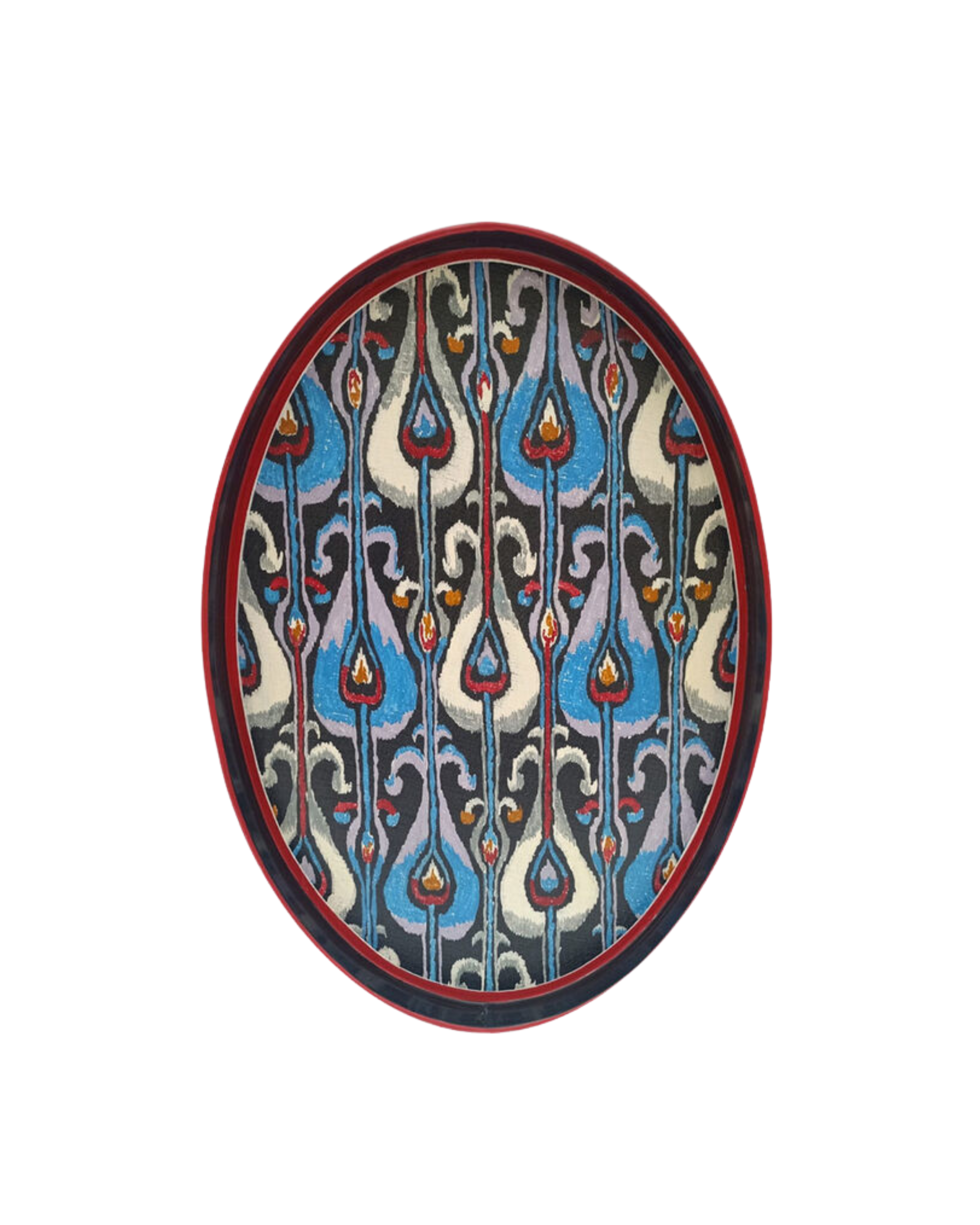 Handbemaltes Eisentablett Ornament