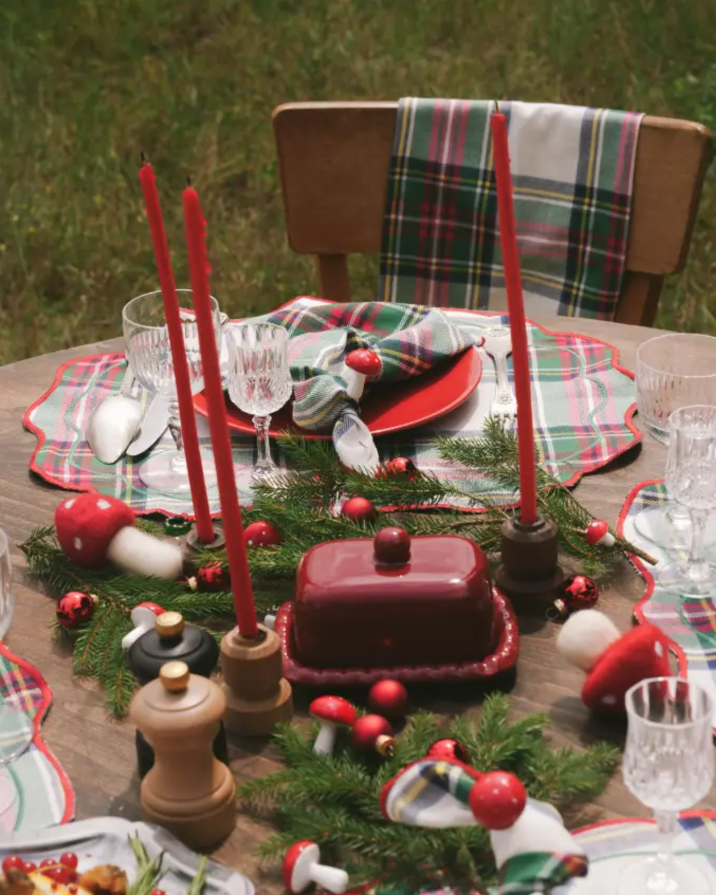 Tischsets Highland Snow (Set of 2)