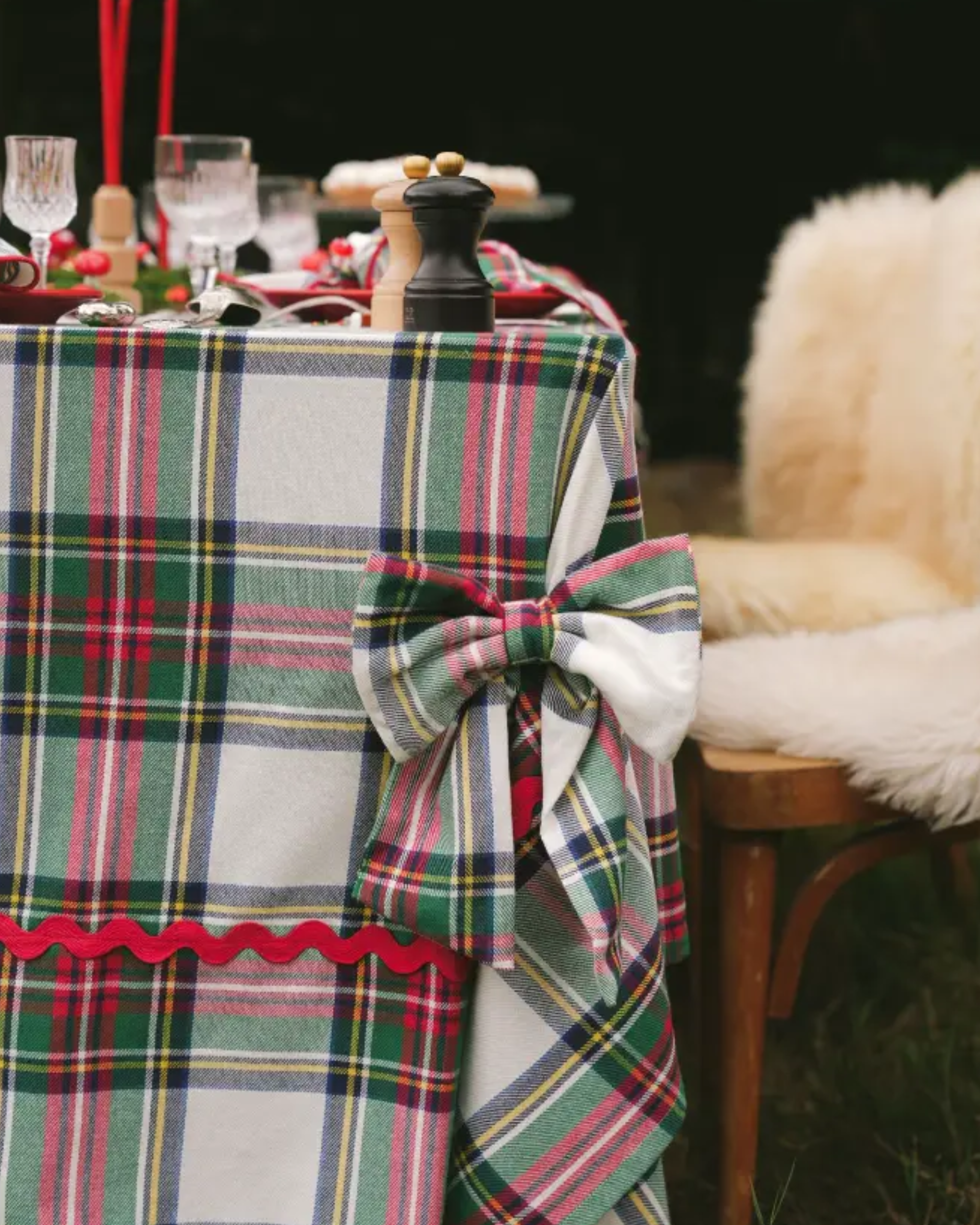 Tischdecke Highland Snow 170x300 cm