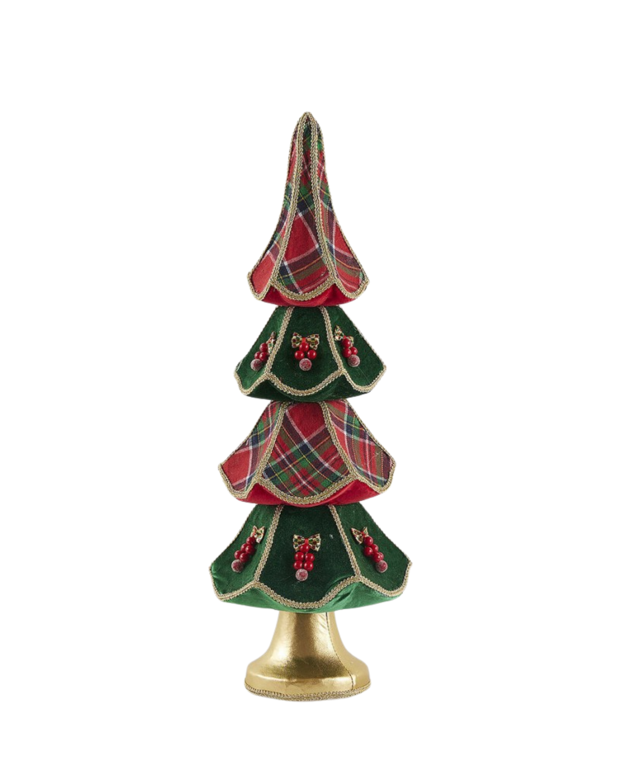 Tartan Velvet Christmas Tree