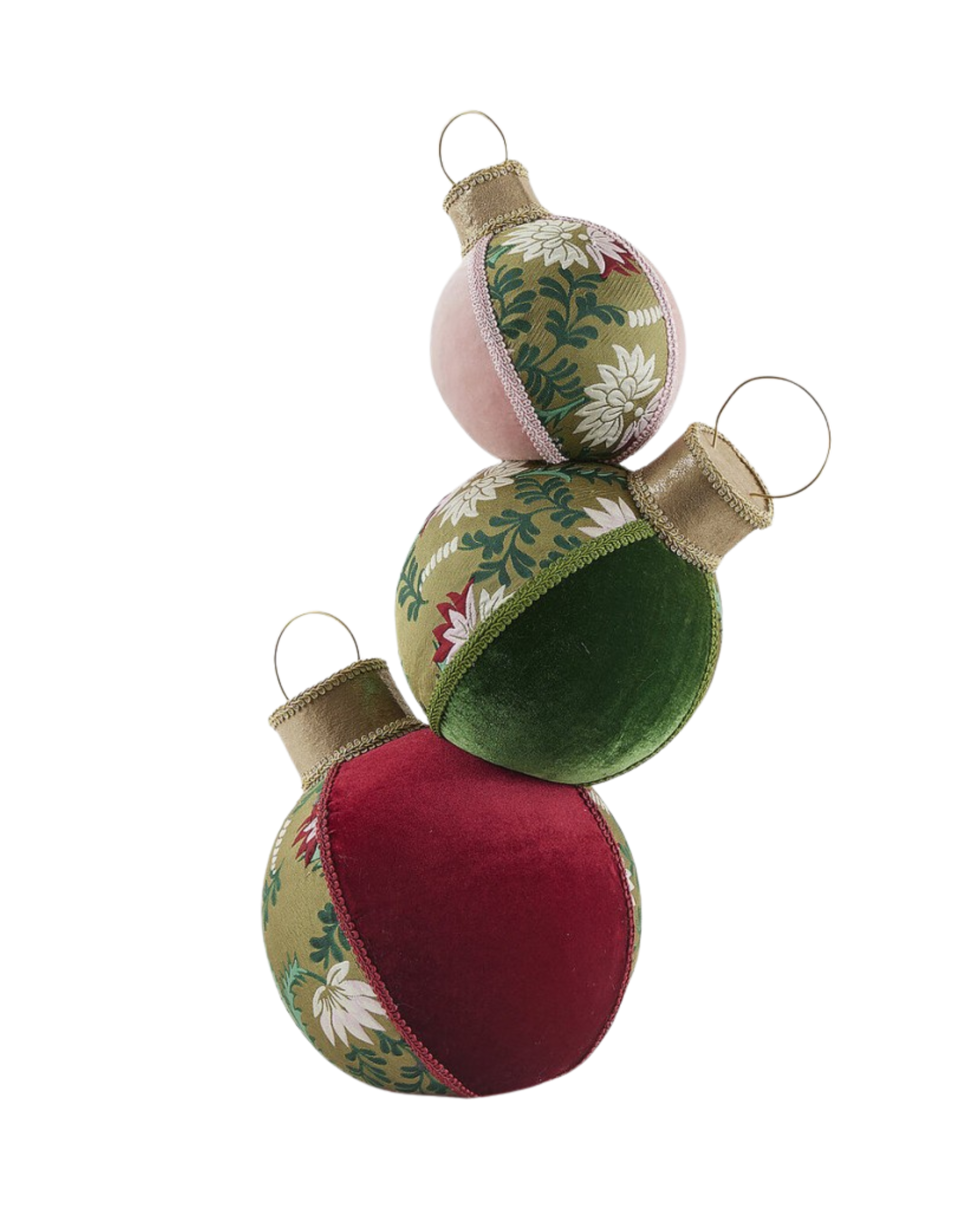 Velvet Christmas Bulb Sculpture
