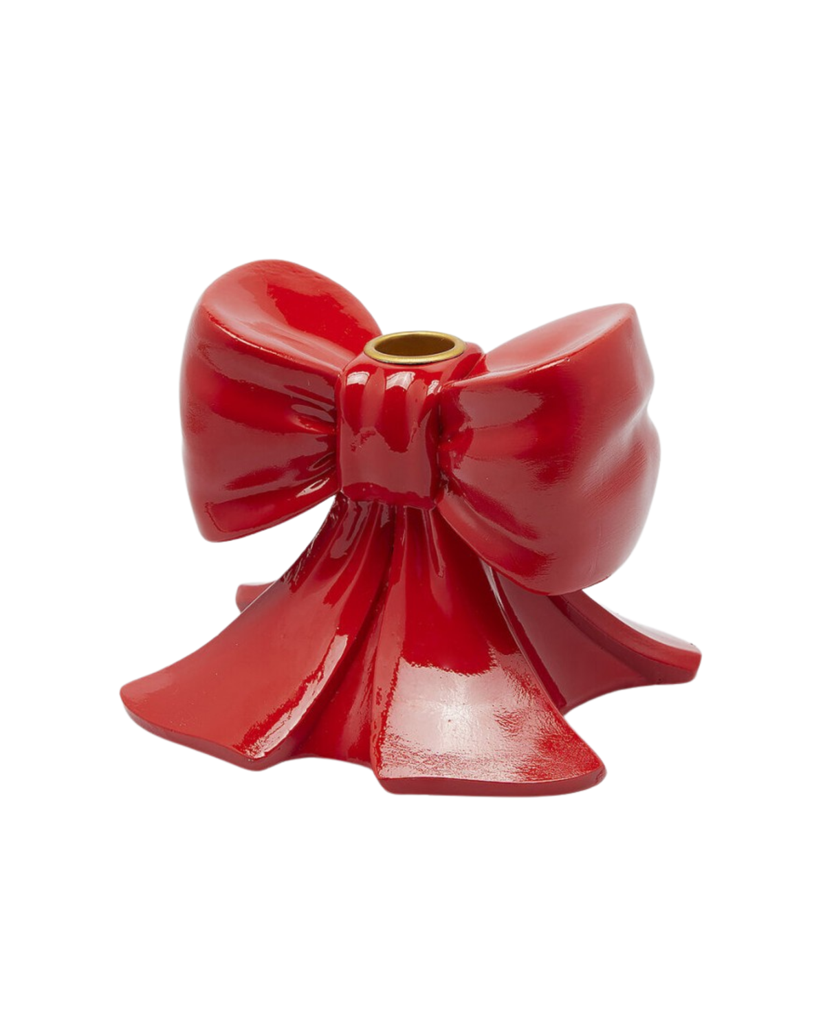 Kerzenständer Schleife Rot