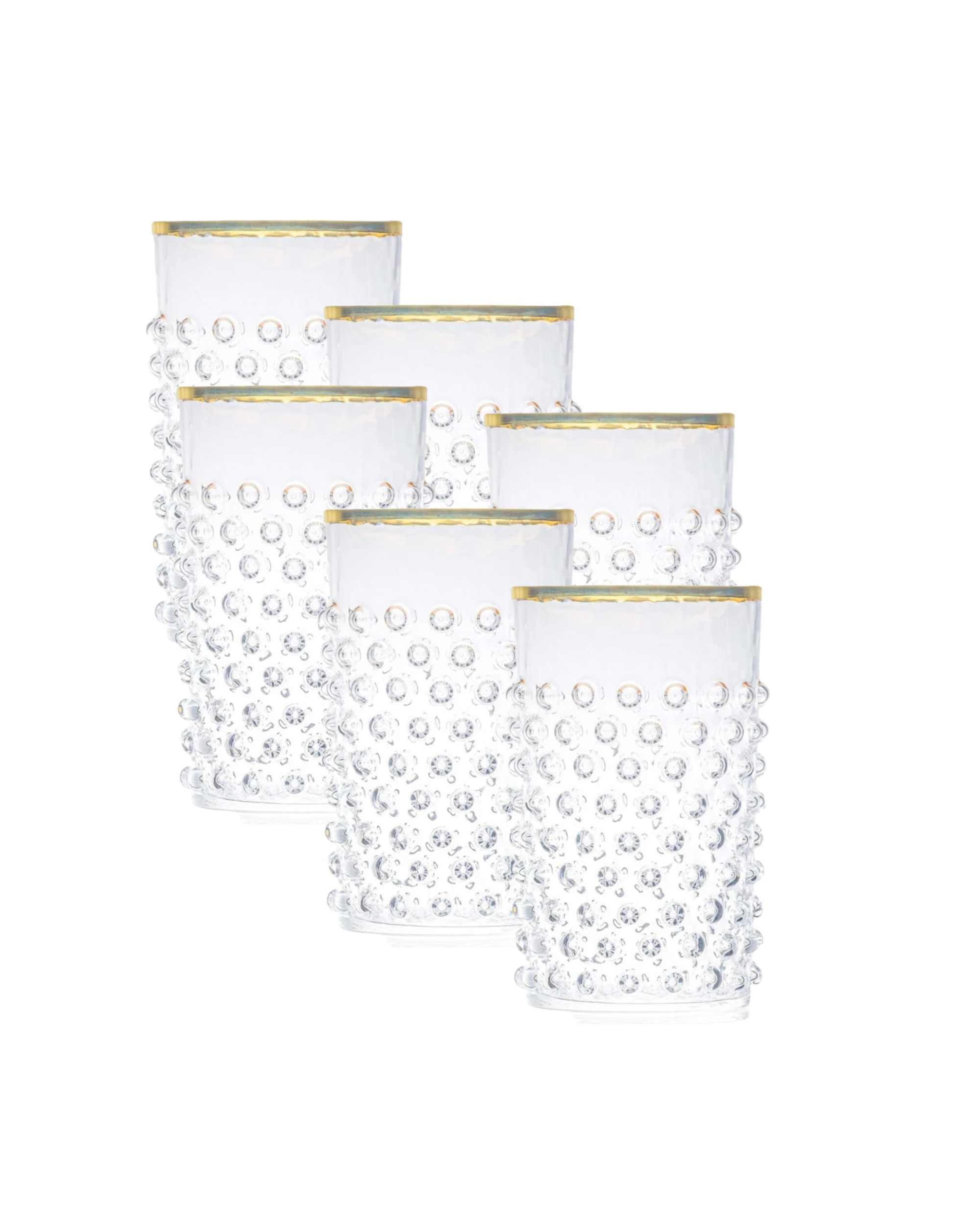 Anna von Lipa Crystal Gold Tumbler, Set of 6