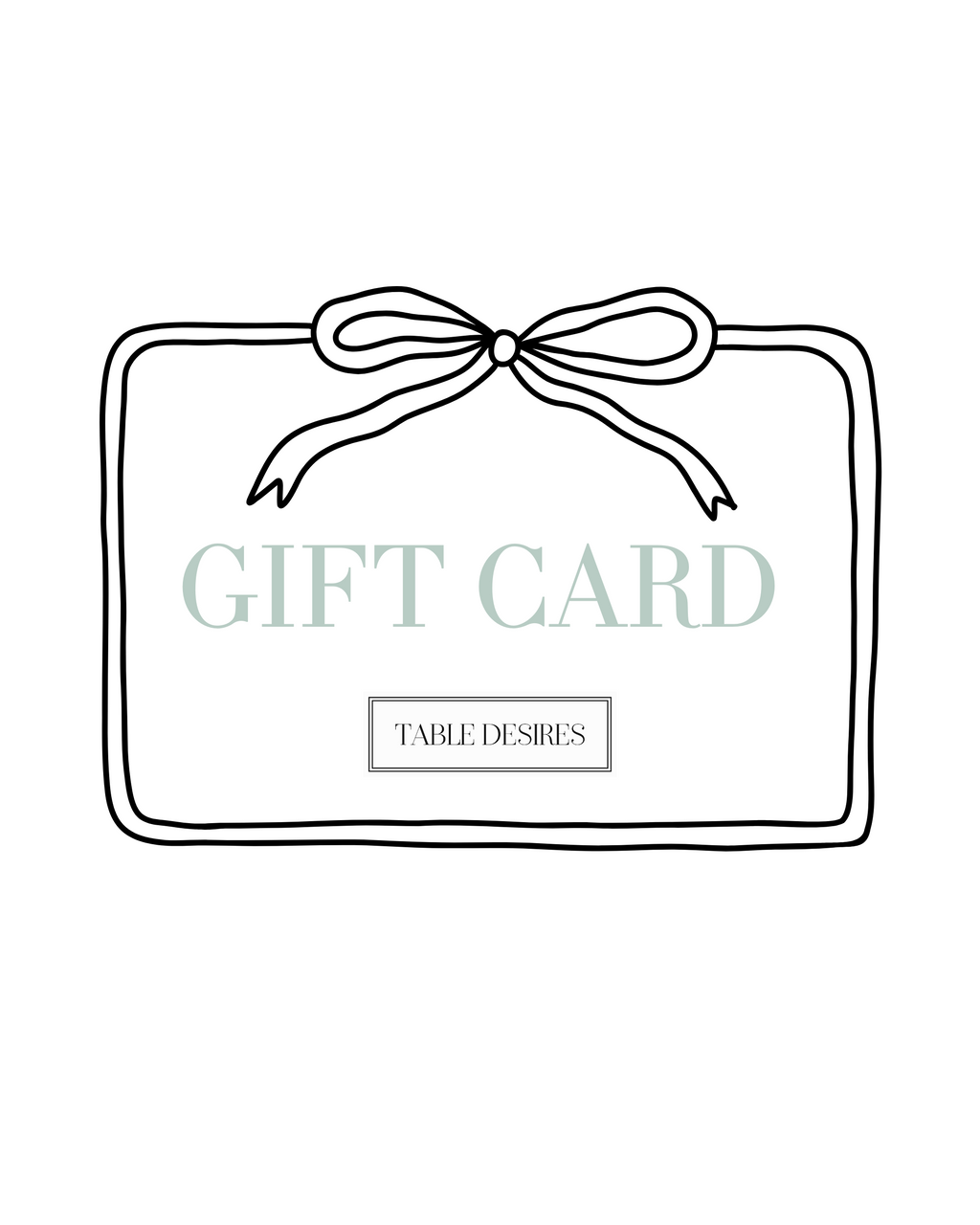 Table Desires Gift Card