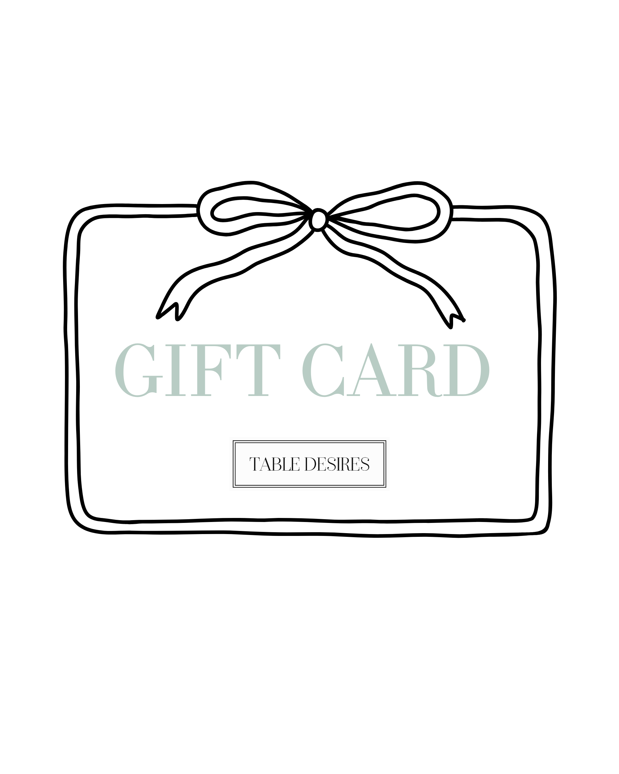 Table Desires Gift Card