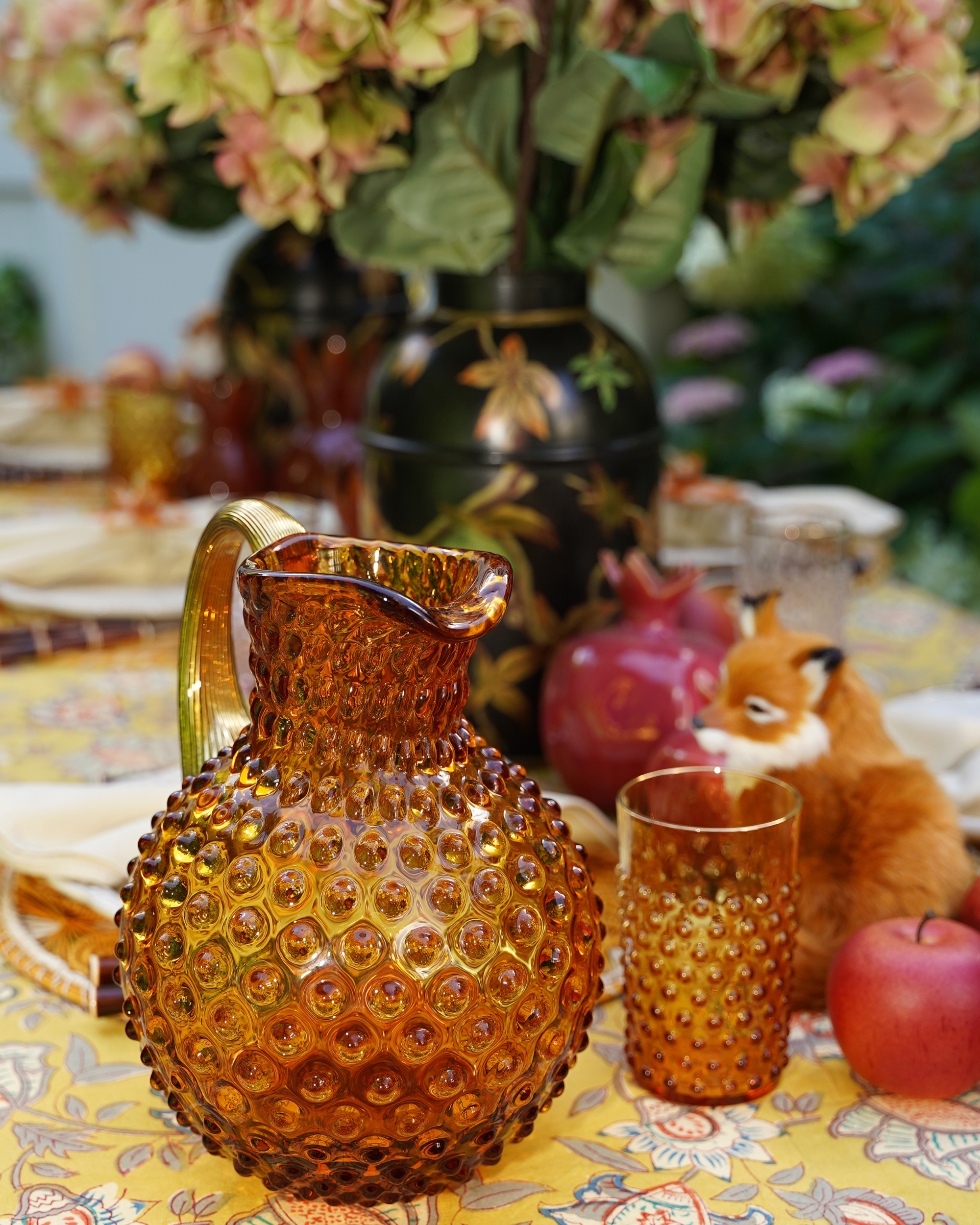Anna von Lipa x Table Desires Hobnail Jug 2L Amber