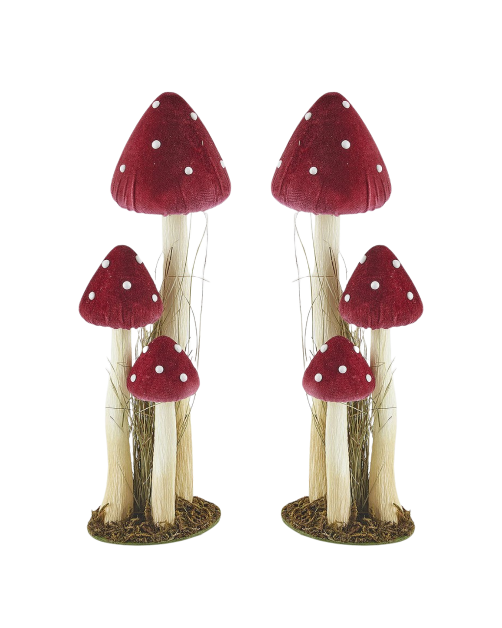Velvet Mushroom Long Large (Set of 2)